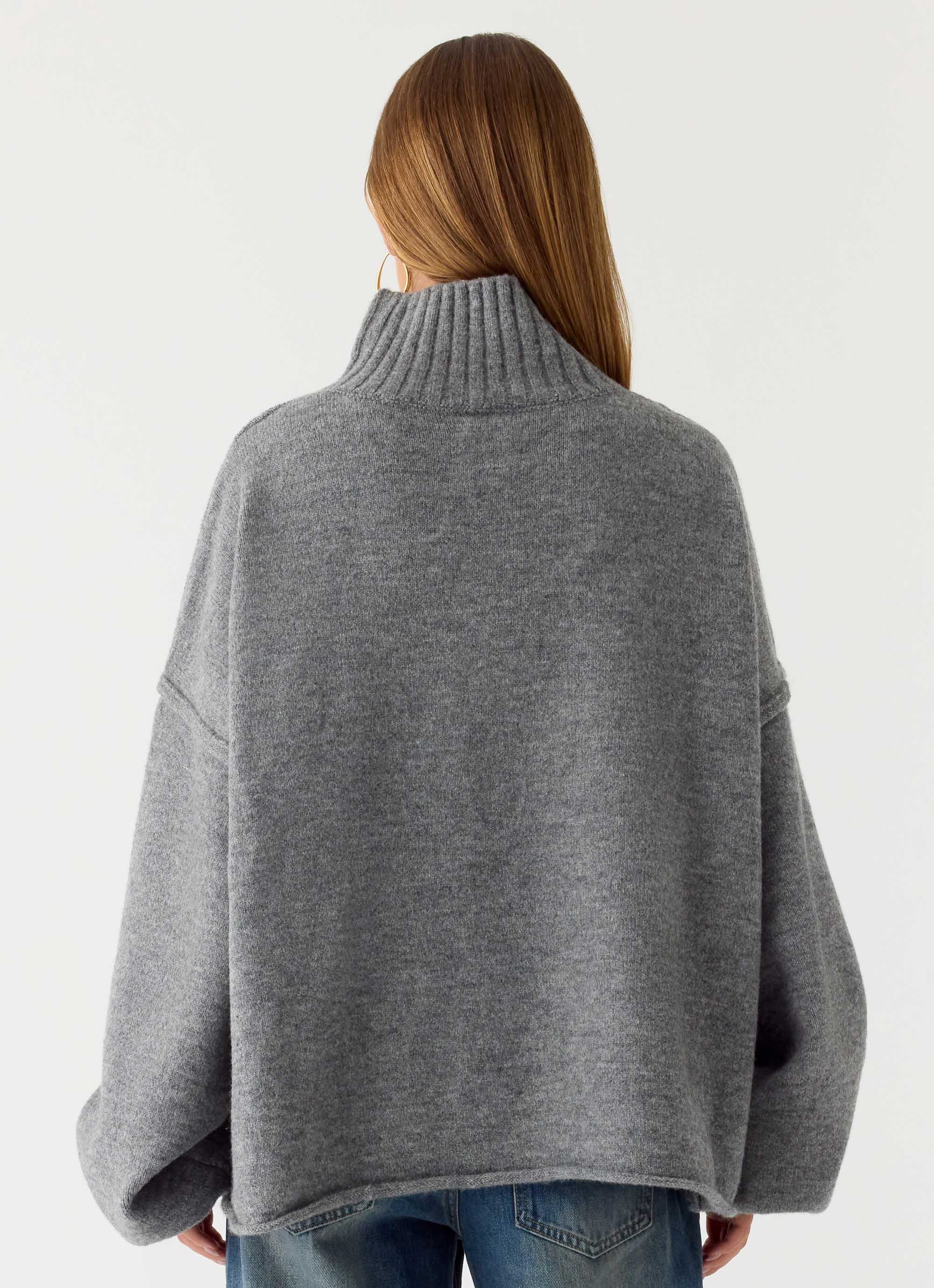 Roux Knit Sweater Grey