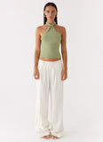 Amber Light Top - Sage