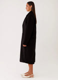 Gianni Double Breast Coat Black