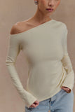 Miles Off Shoulder Knit Top Ivory