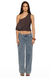 Khamie Brown Polka Dot Off Shoulder Top