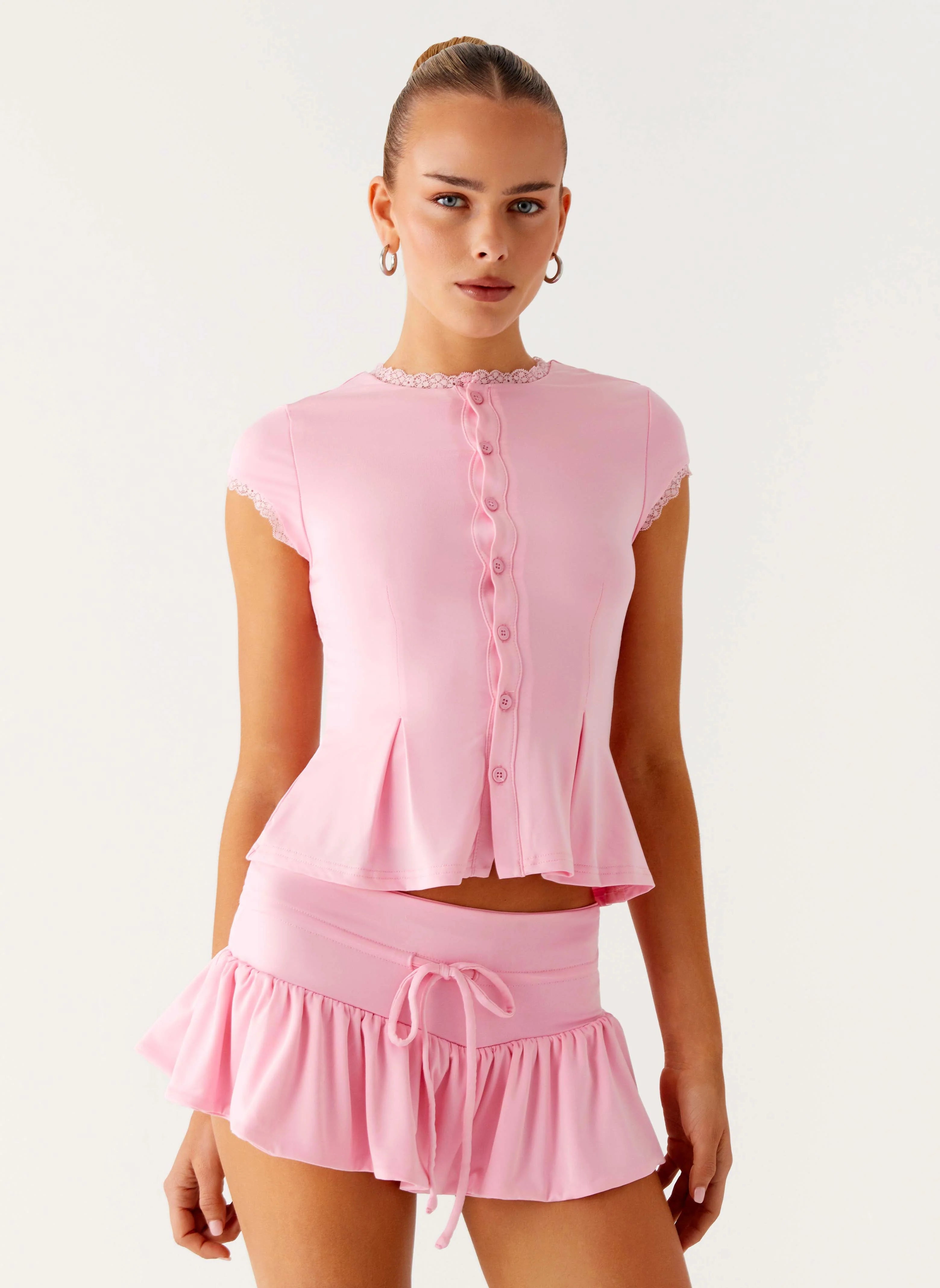 Landon Mini Skort Pink