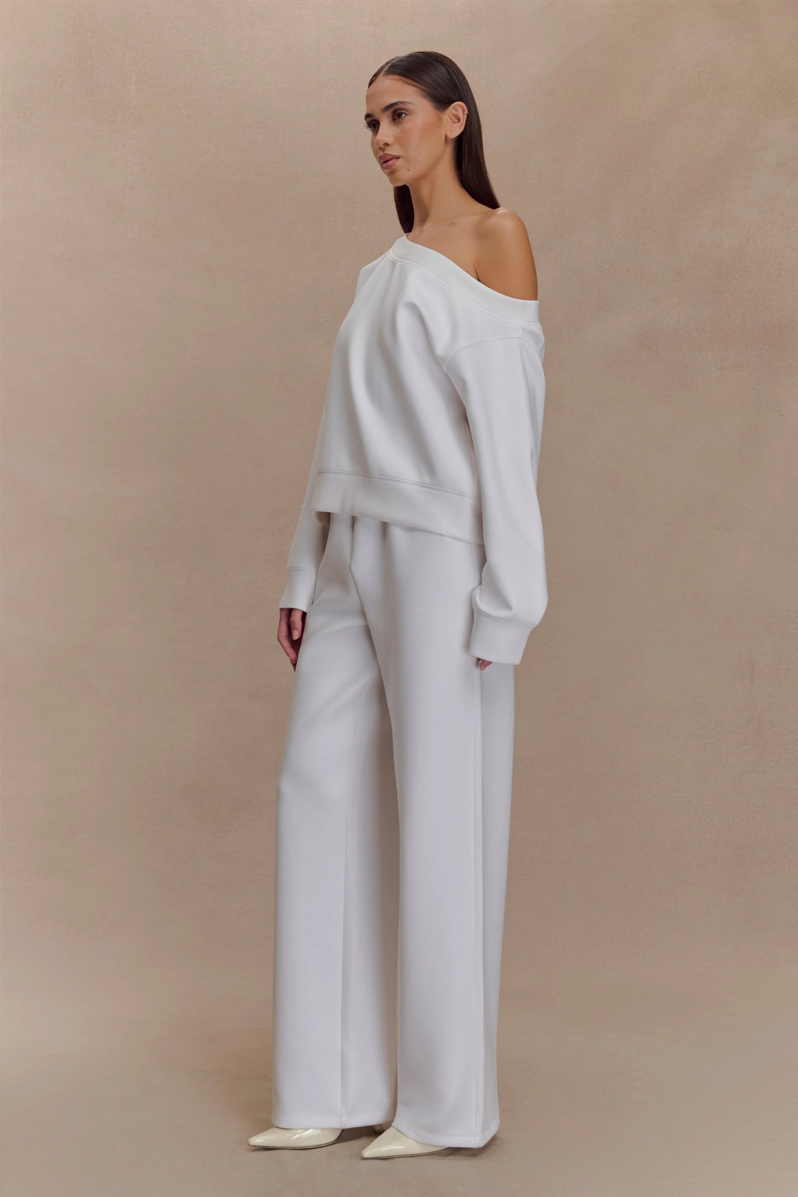 August Straight Leg Jogger Ivory
