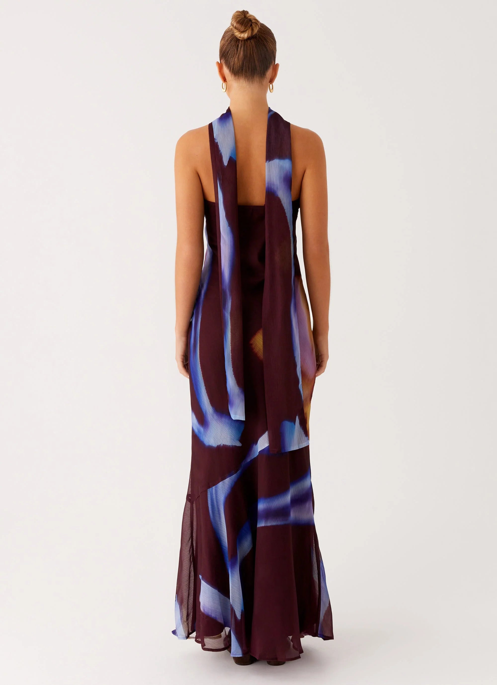 Under The Pagoda Maxi Dress Dark Floral