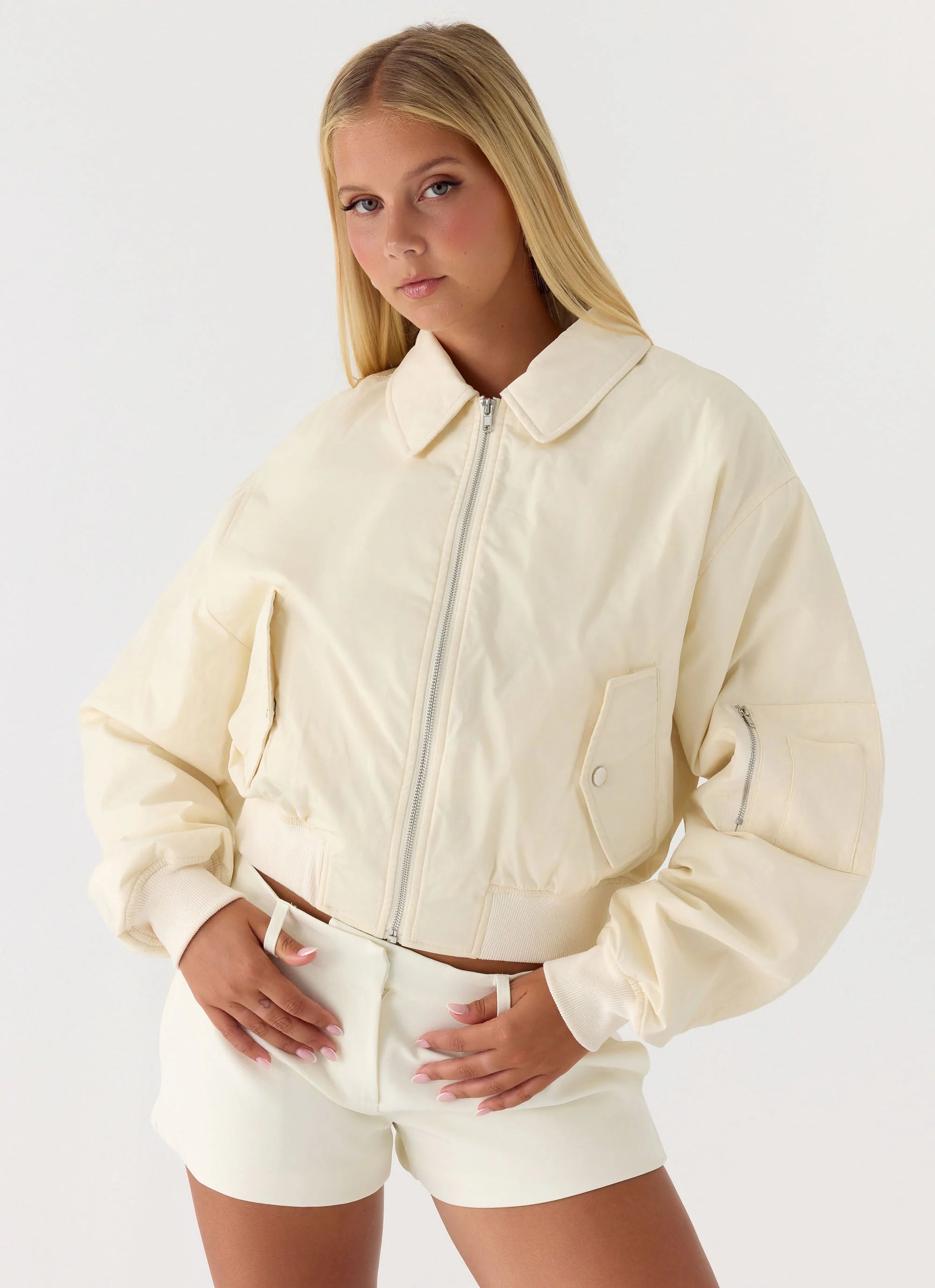 Jameson Bomber Jacket Ivory
