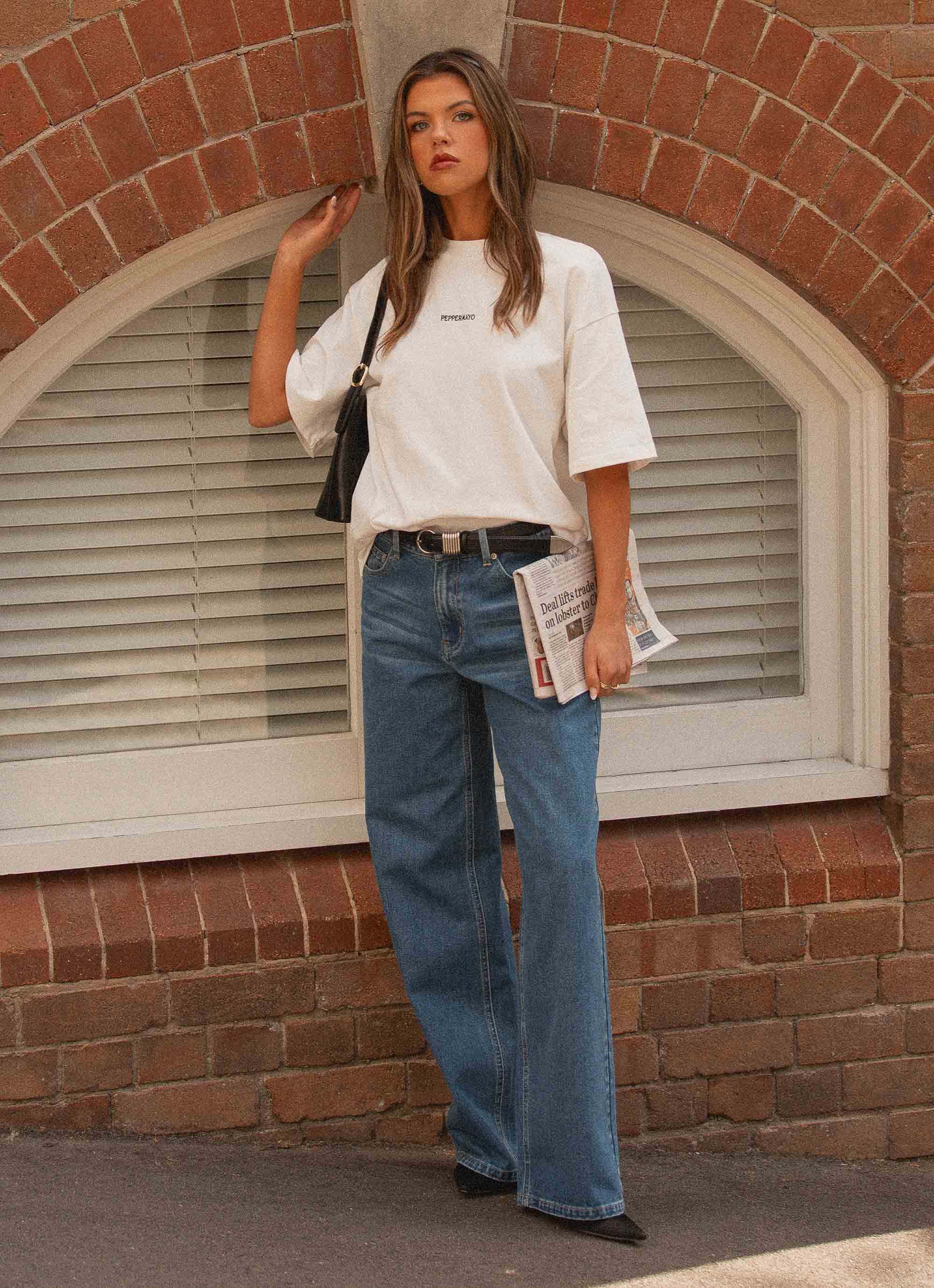 Signature Oversized Tee White