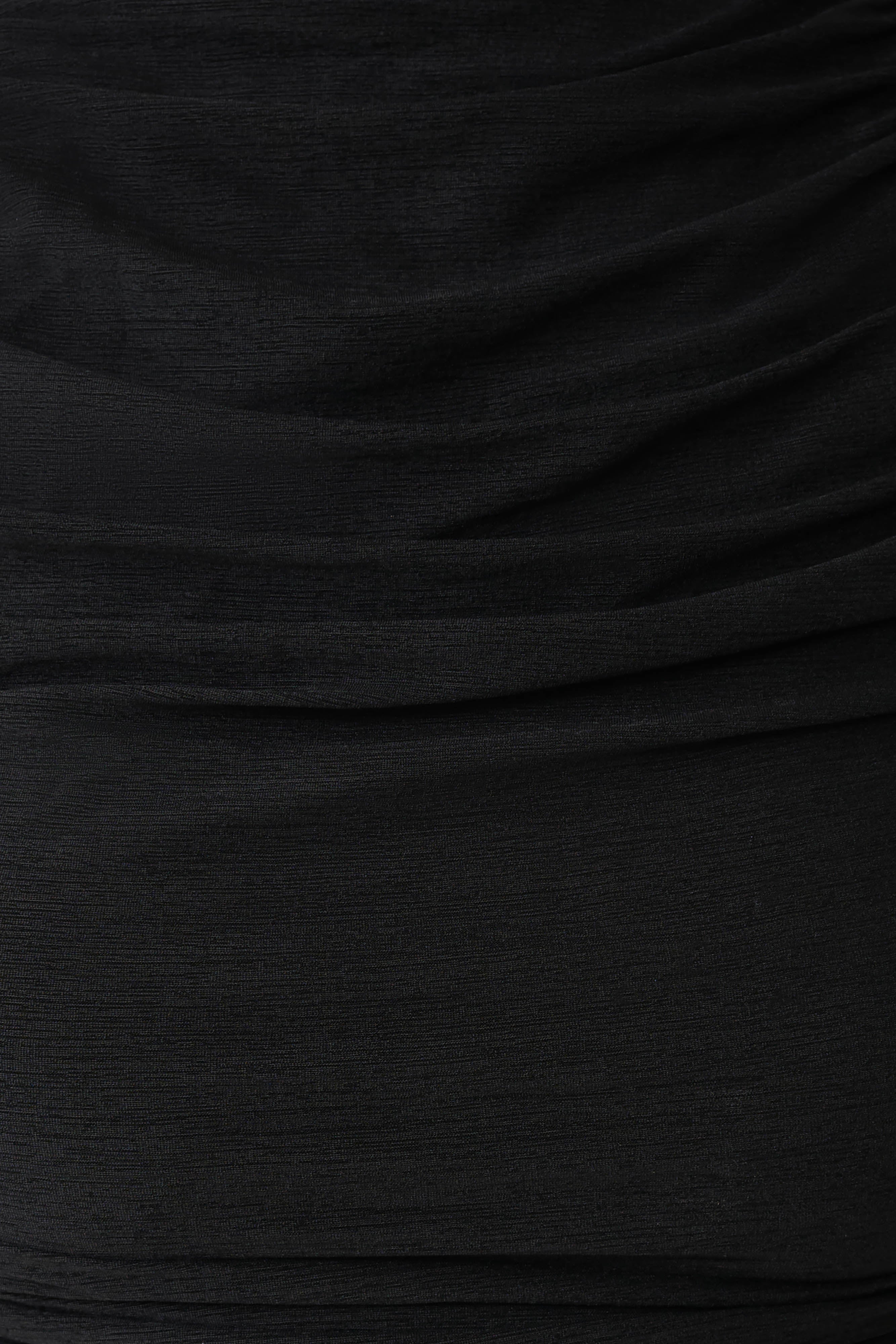 Matilda Ruched Mesh Bodysuit Black