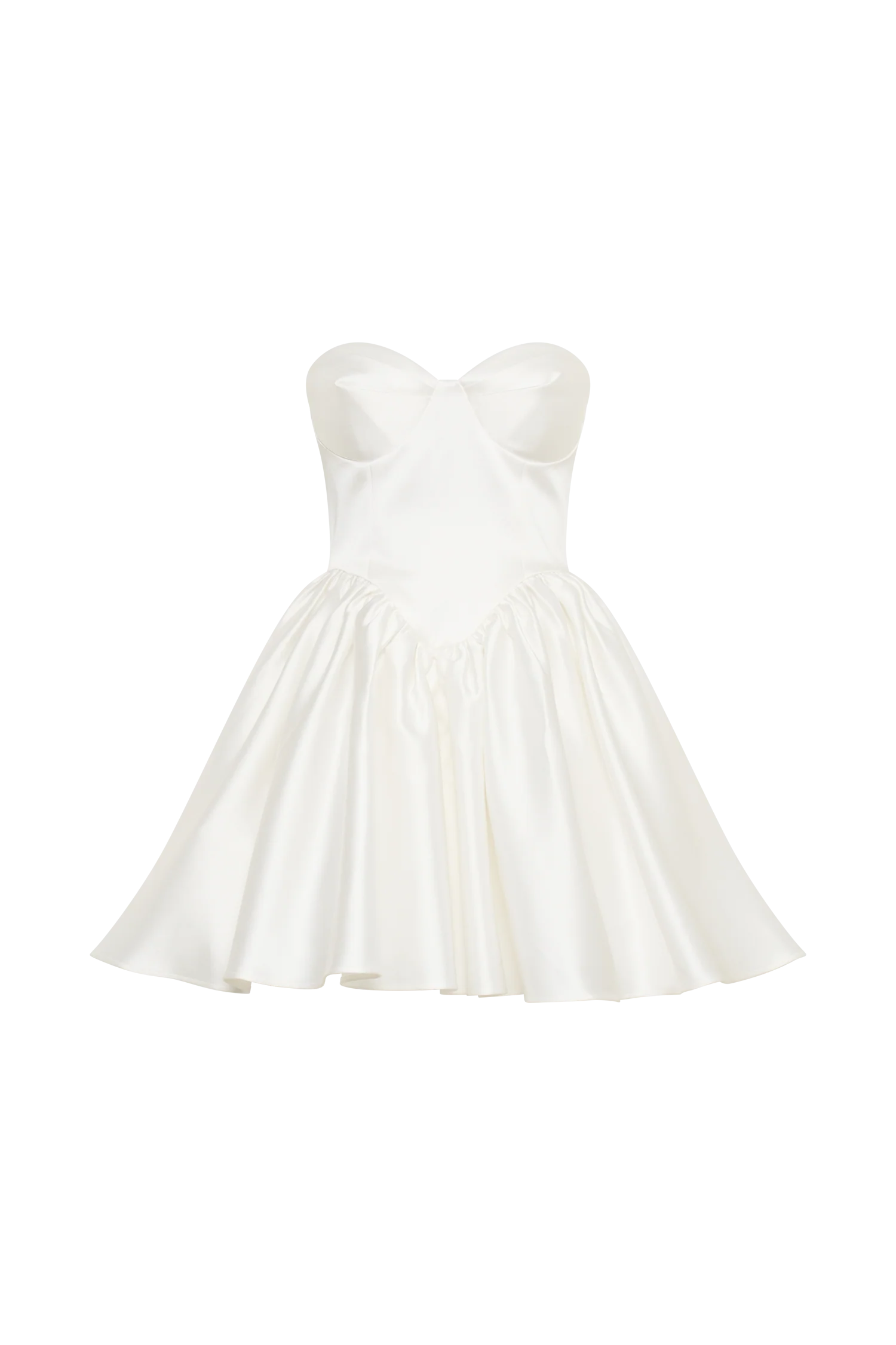 Hollie Structured Corset Mini Dress White