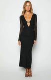 Monni Black Maxi Dress