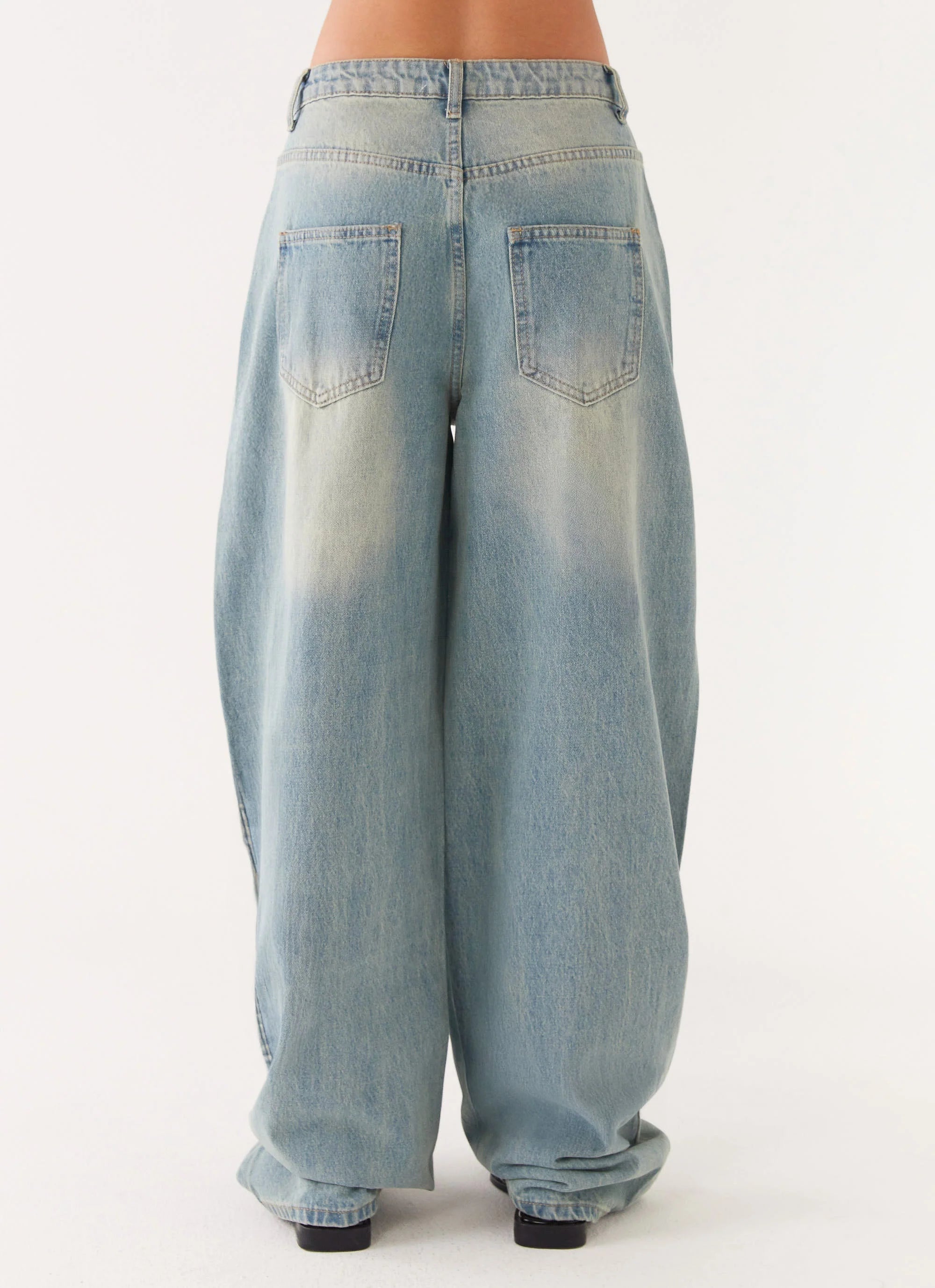 Maxwell Baggy Denim Jeans Washed Blue