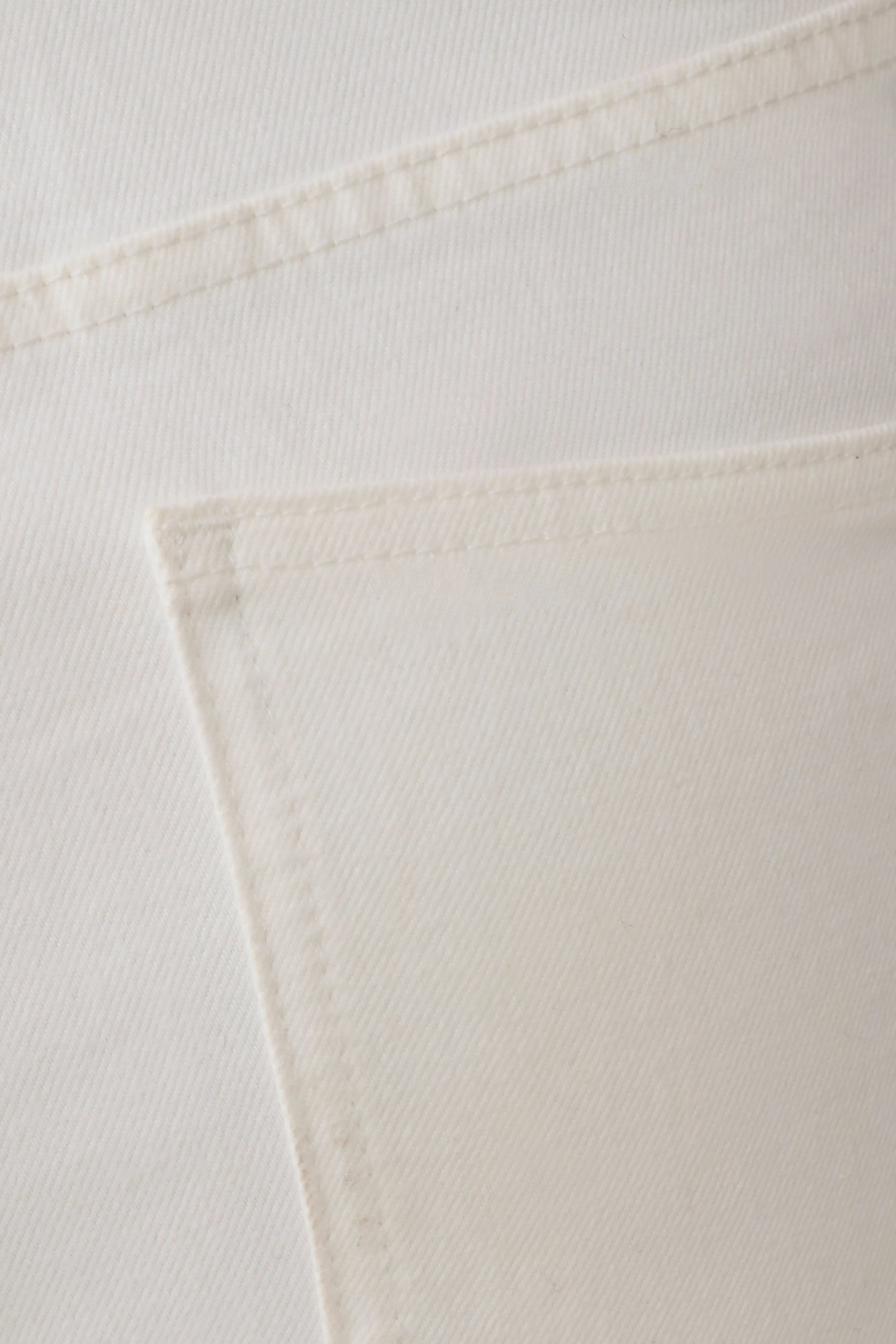 Mary Denim Capris White