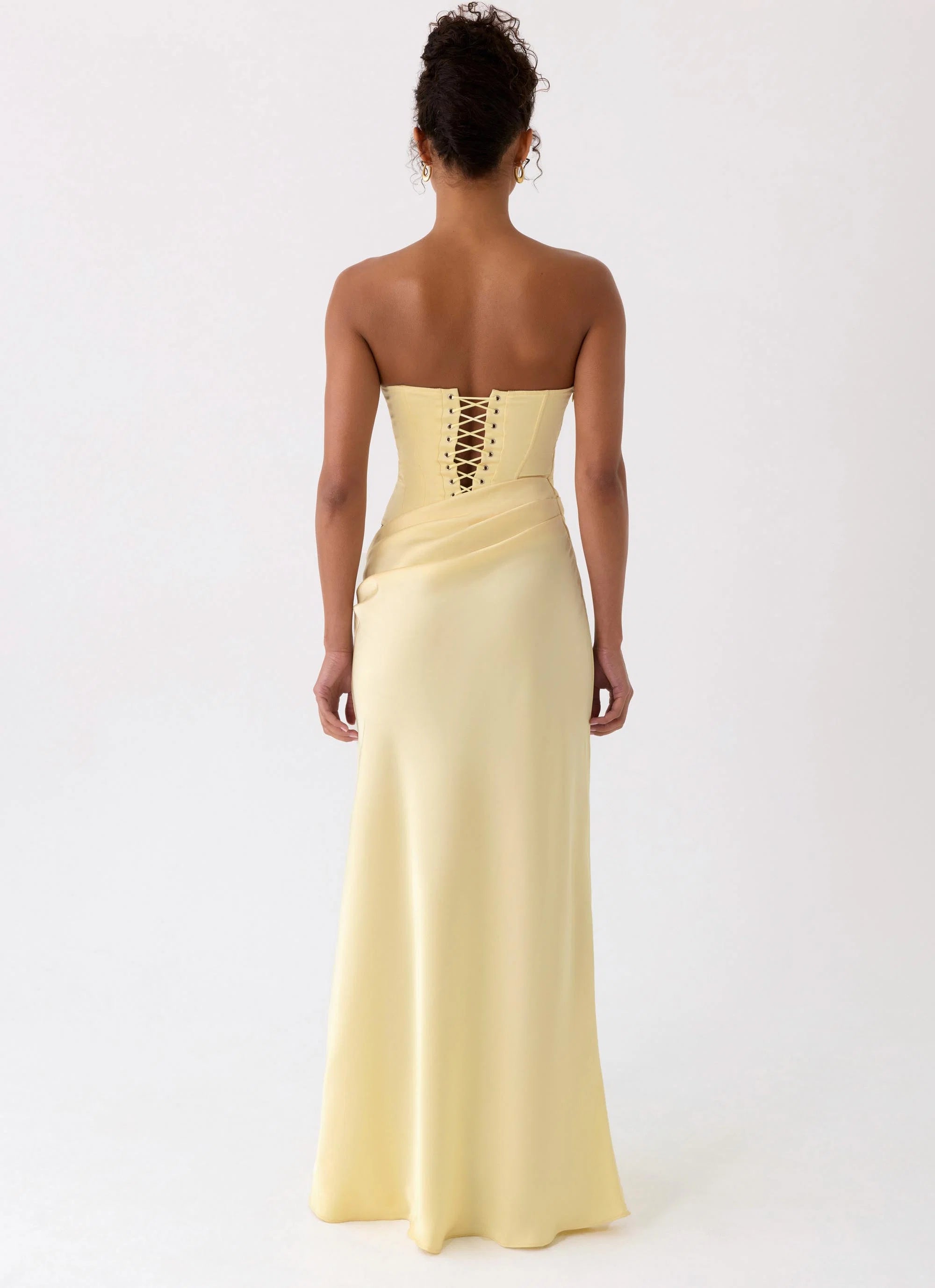 Emory Corset Maxi Dress - Yellow