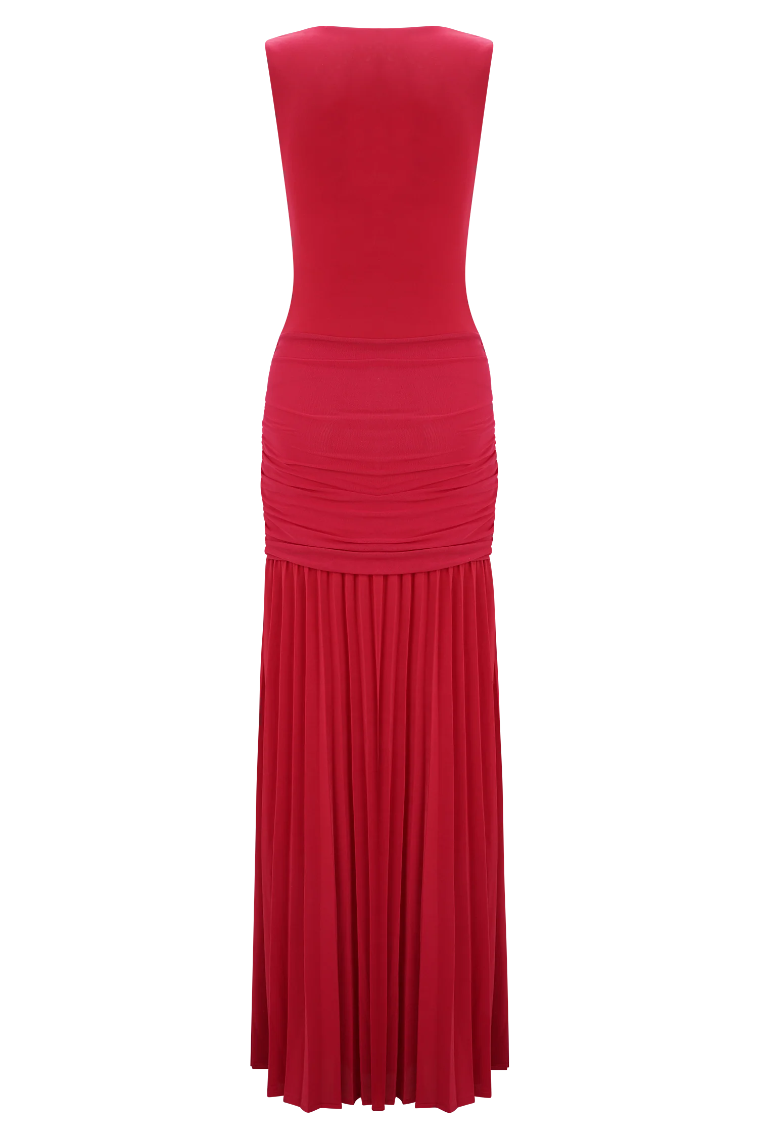 Dania Cowl Neck Slinky Maxi Dress Fuchsia Pink
