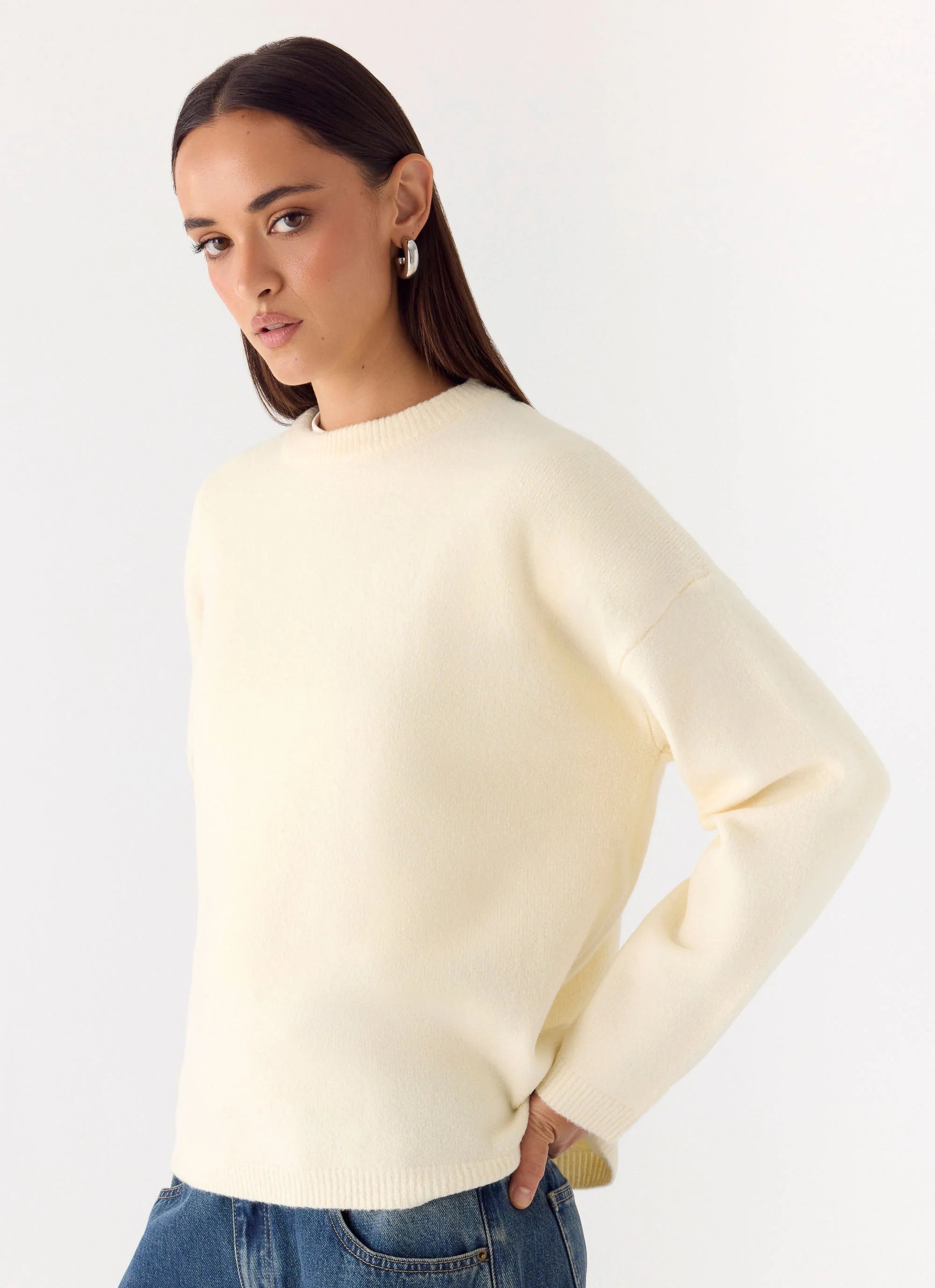 Miyuki Knit Sweater Cream