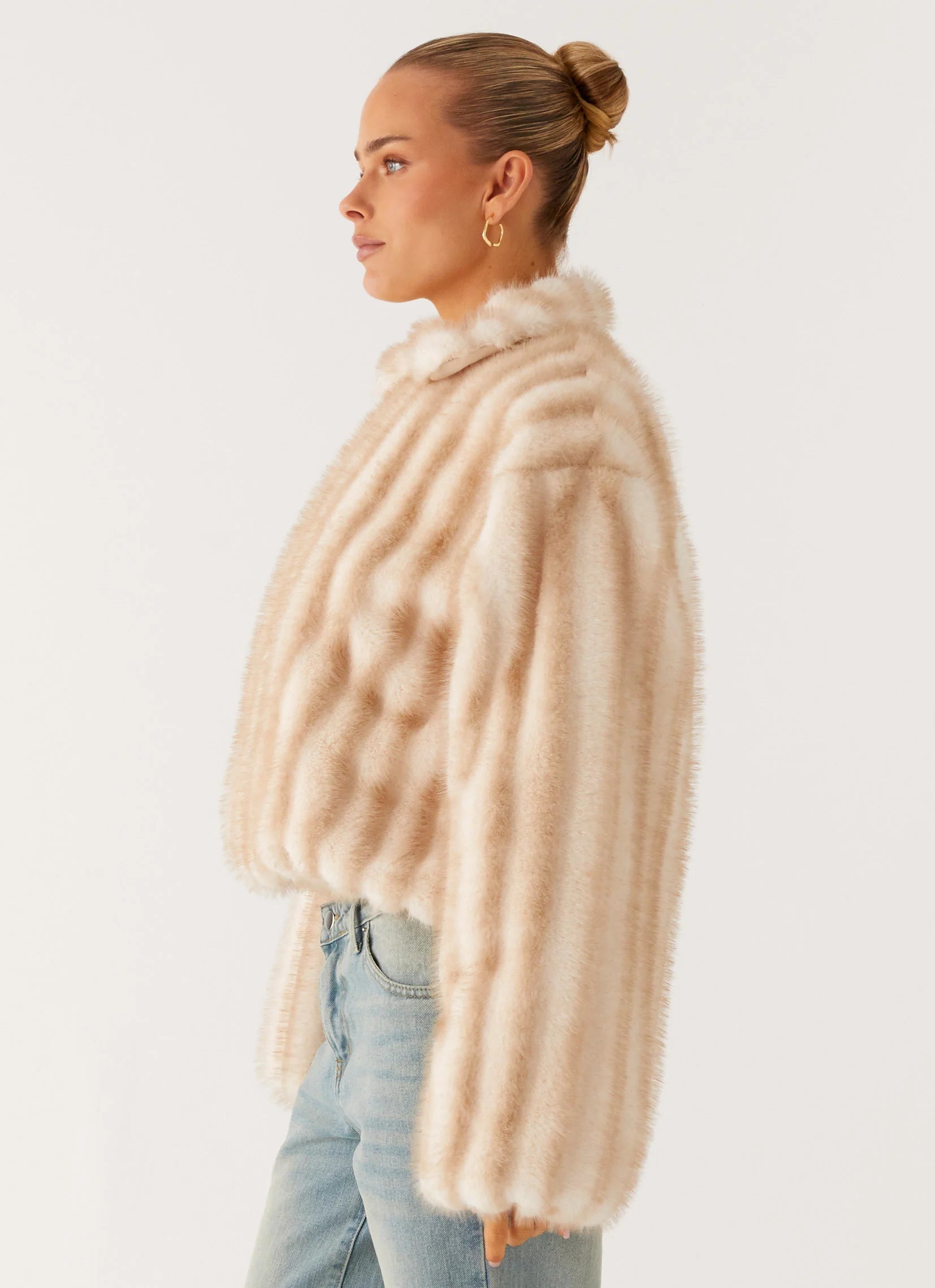 Naylor Faux Fur Jacket Blonde