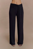 Ramona Modal Straight Leg Pant Black