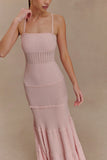 Finley Pointelle Knit Maxi Dress Baby Pink