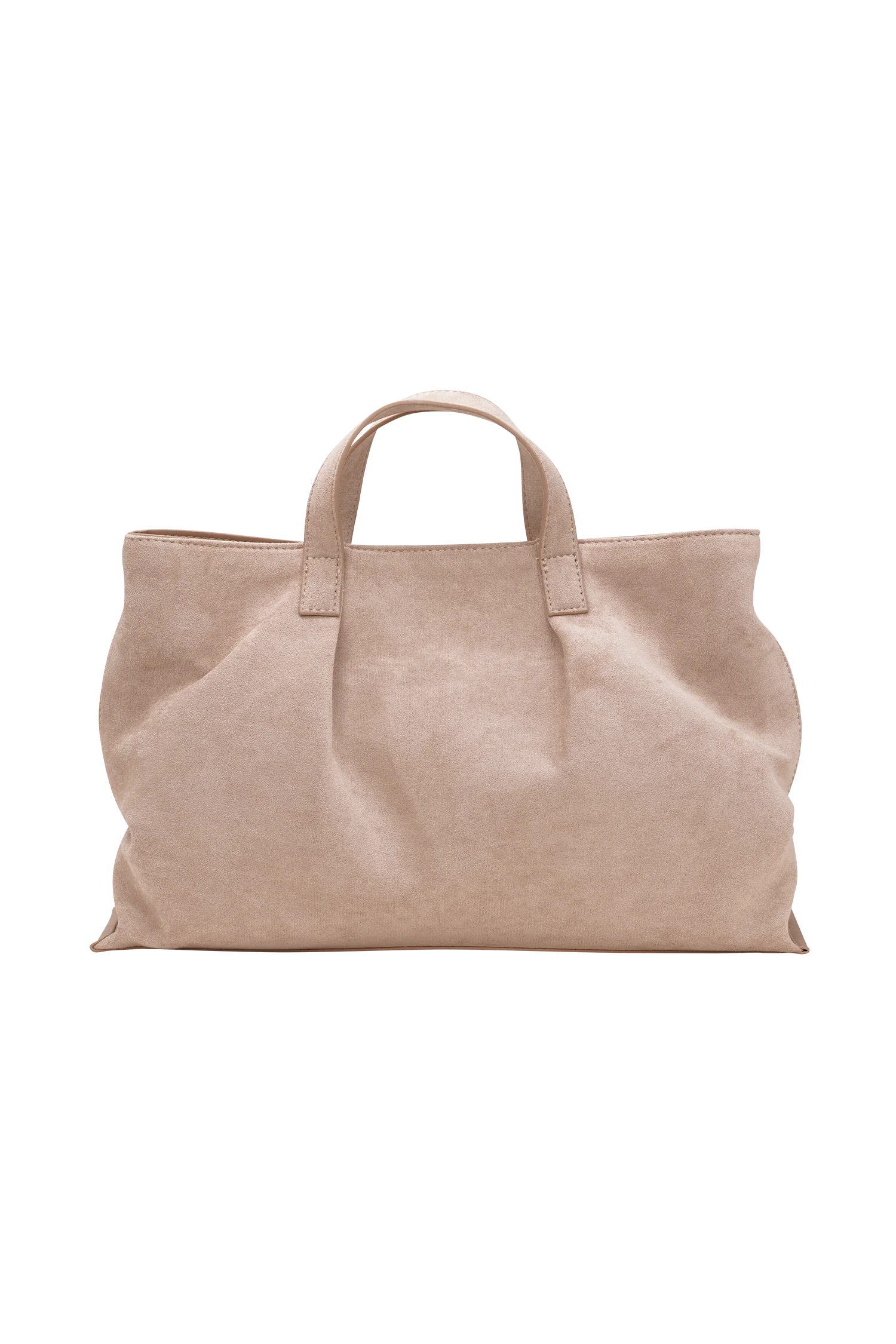 Baylor Faux Suede Bag Natural