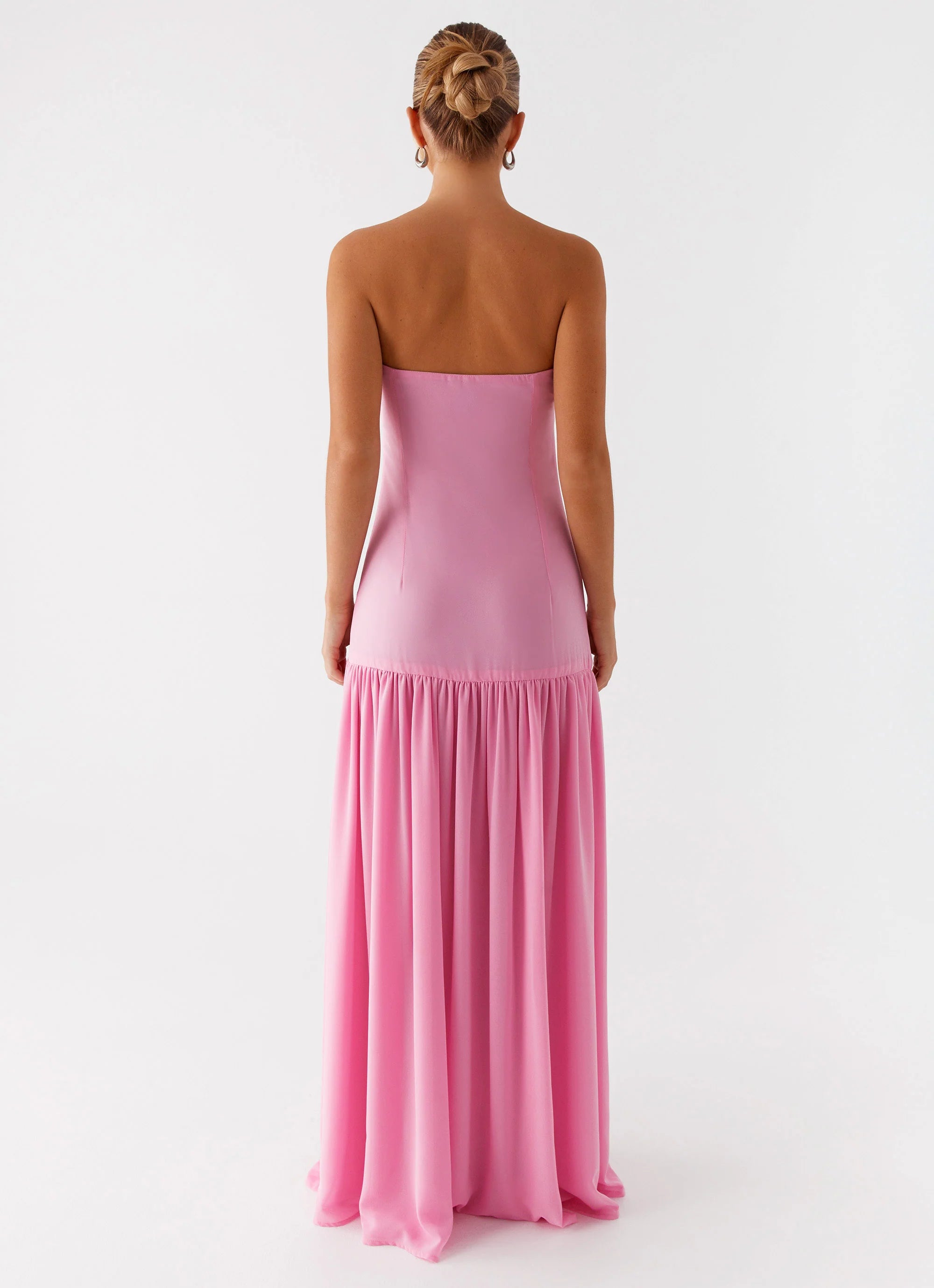 Eden Strapless Maxi Dress Pink