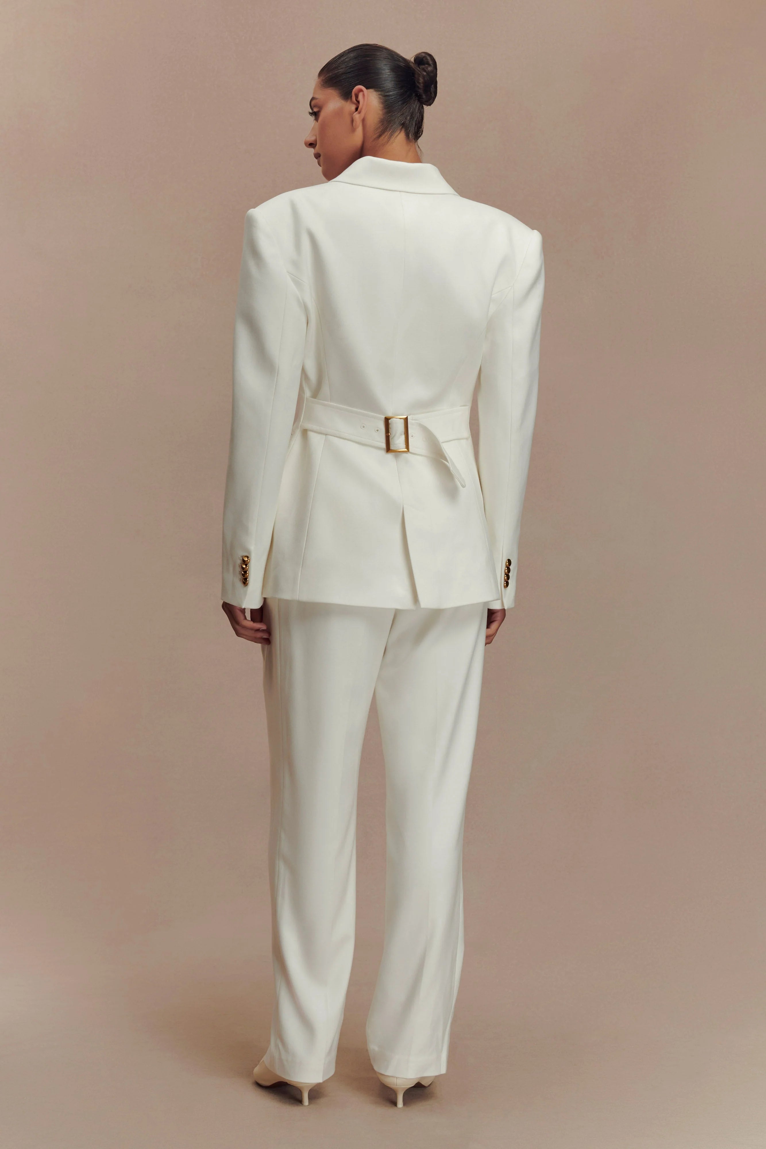 Bellamy Cinched Blazer Ivory
