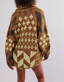 Women Cardigan Sweater Shawl Collar Button Down Oversized Sweaters Boho Fall Coat