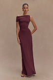Tamsin Short Sleeve Modal Maxi Dress Mahogany