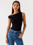 No Answer Bodysuit Black