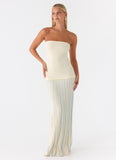 Otillie Knit Maxi Dress Yellow