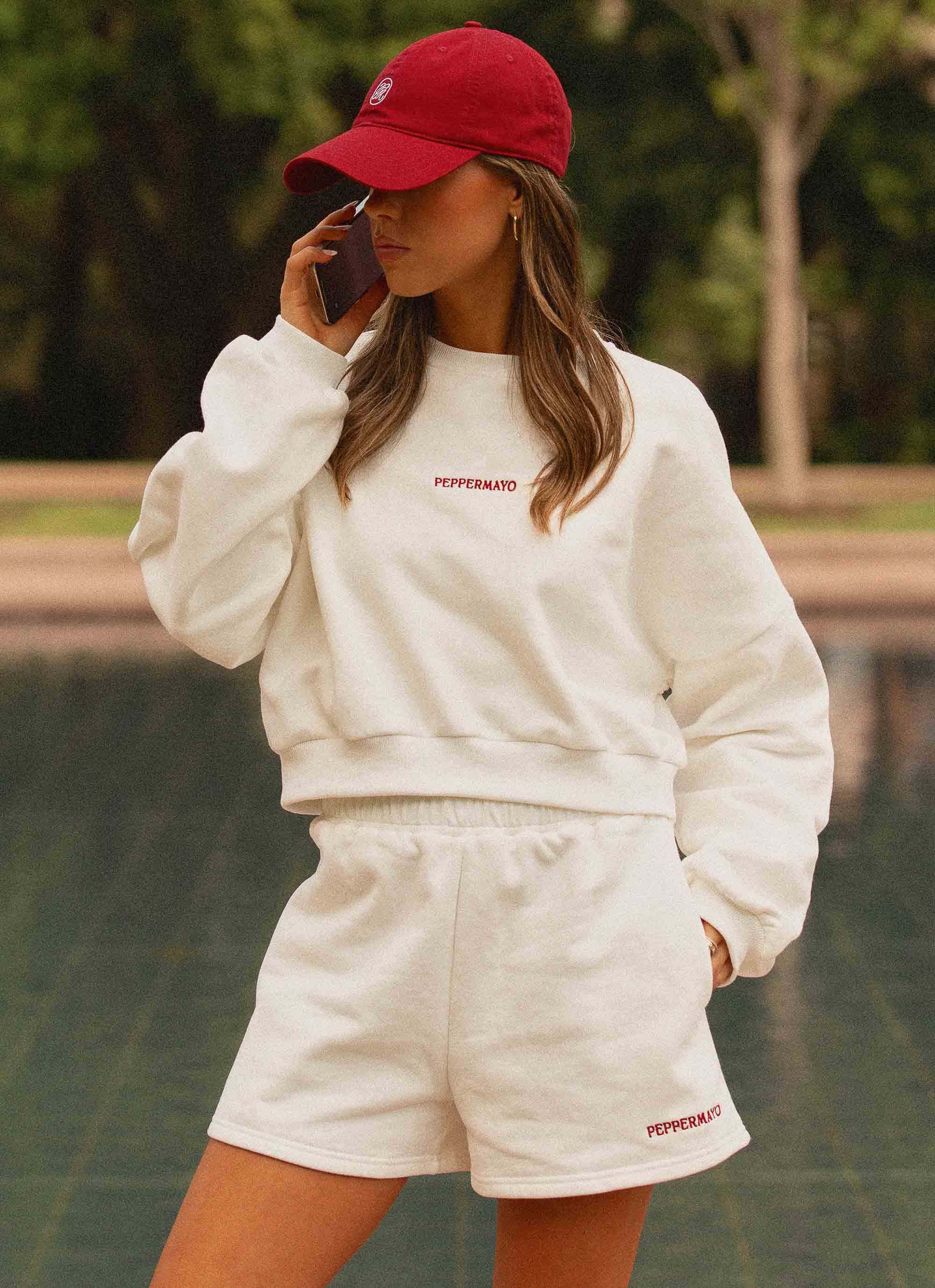 Signature Sweatshorts Ivory