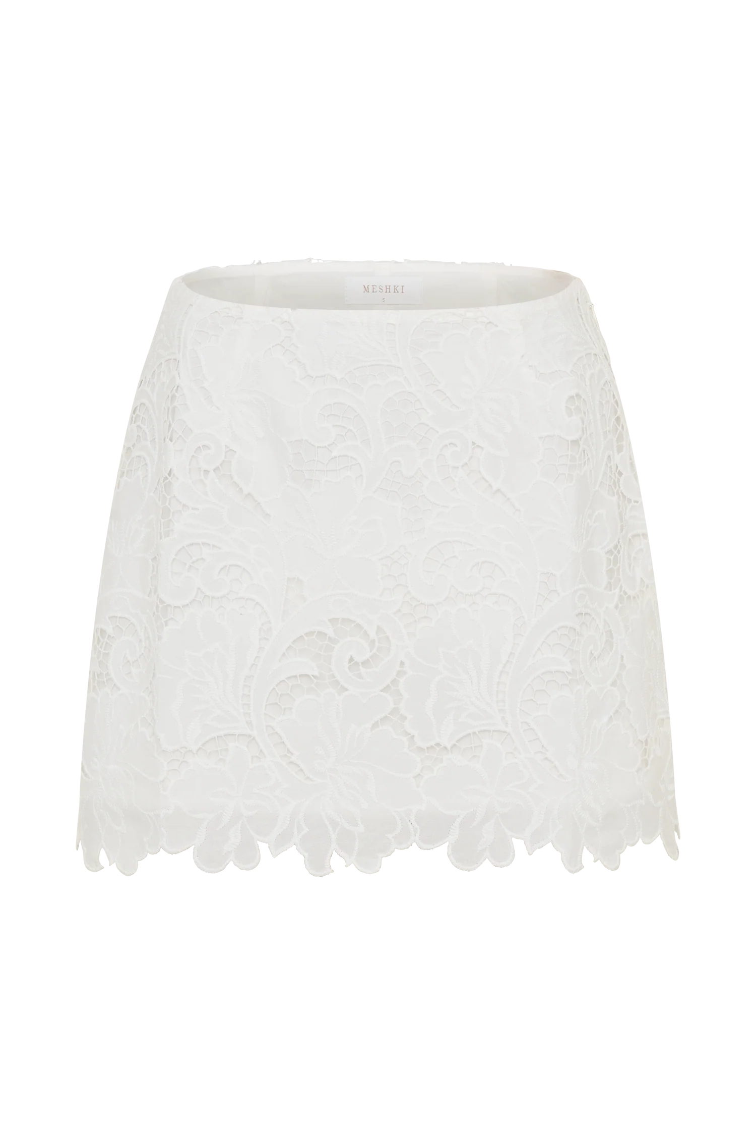 Tessa Broderie Mini Skirt White