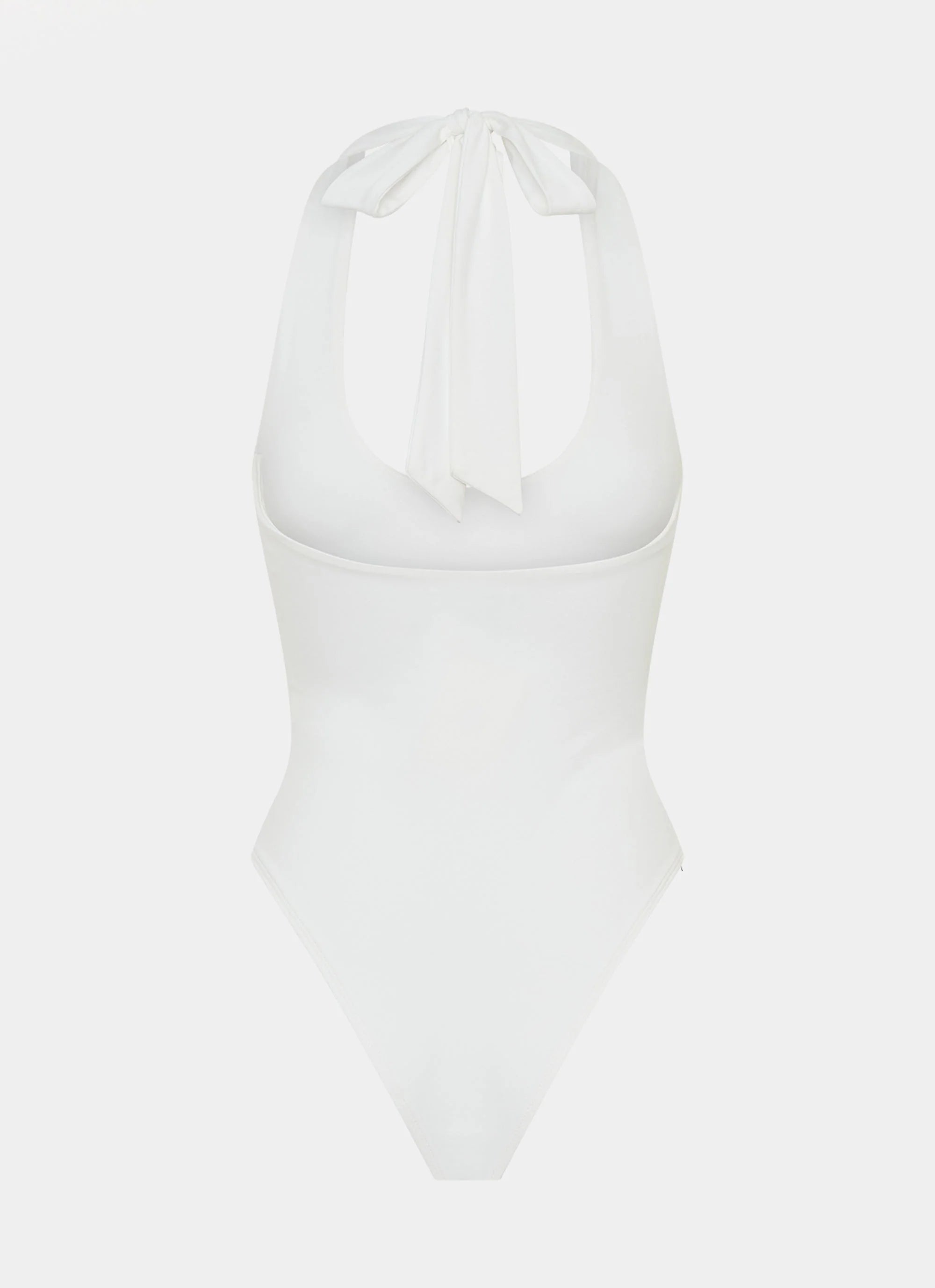 Set The Scene Halter Bodysuit White