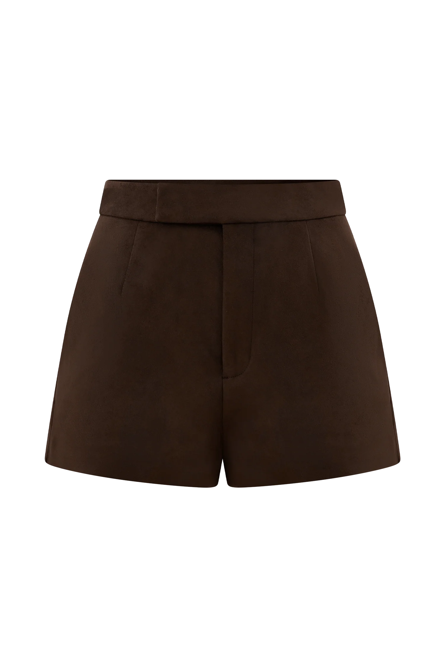 Sally Faux Suede Short Milk Chocolate
