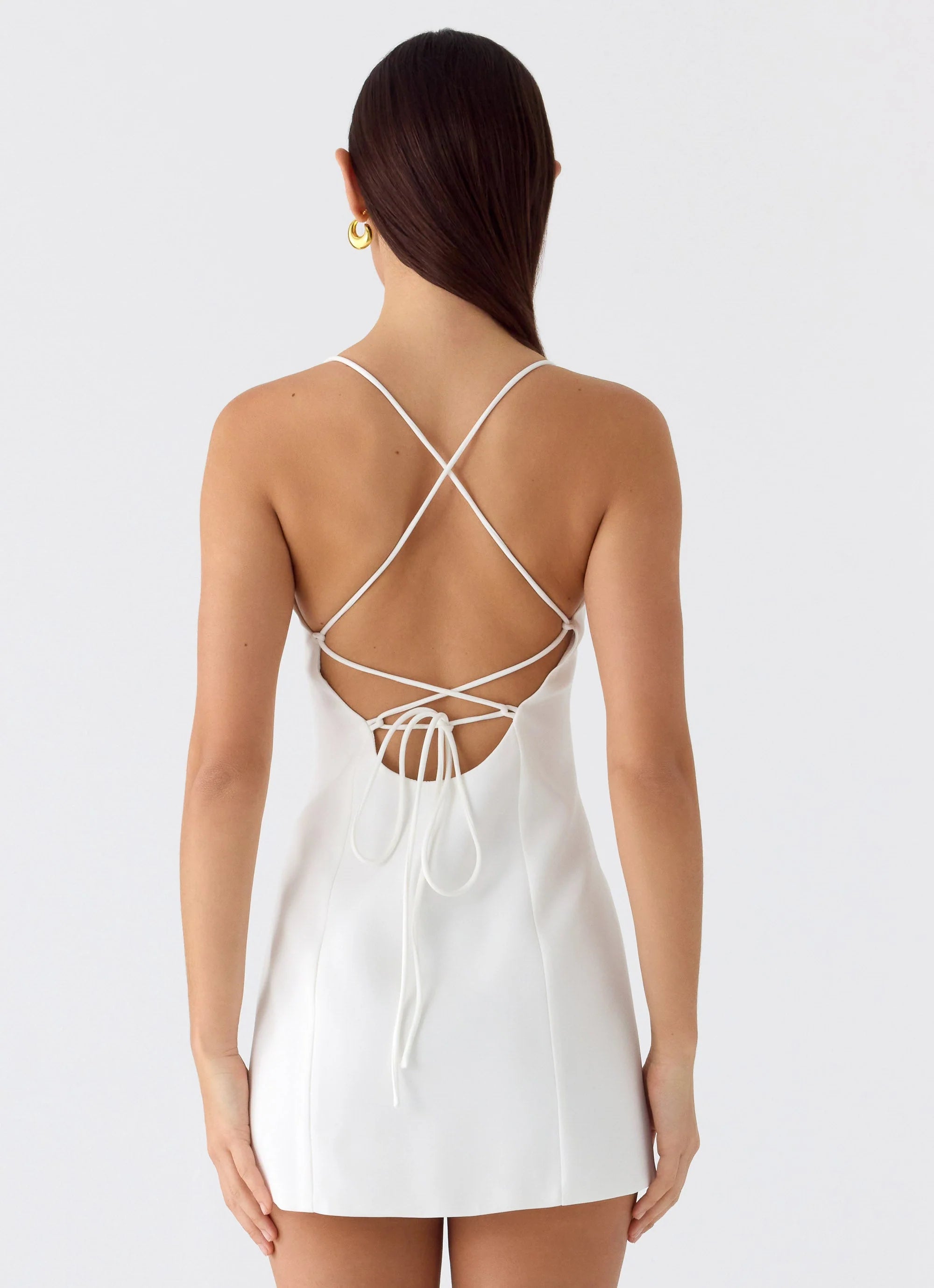 Famous Mini Dress White