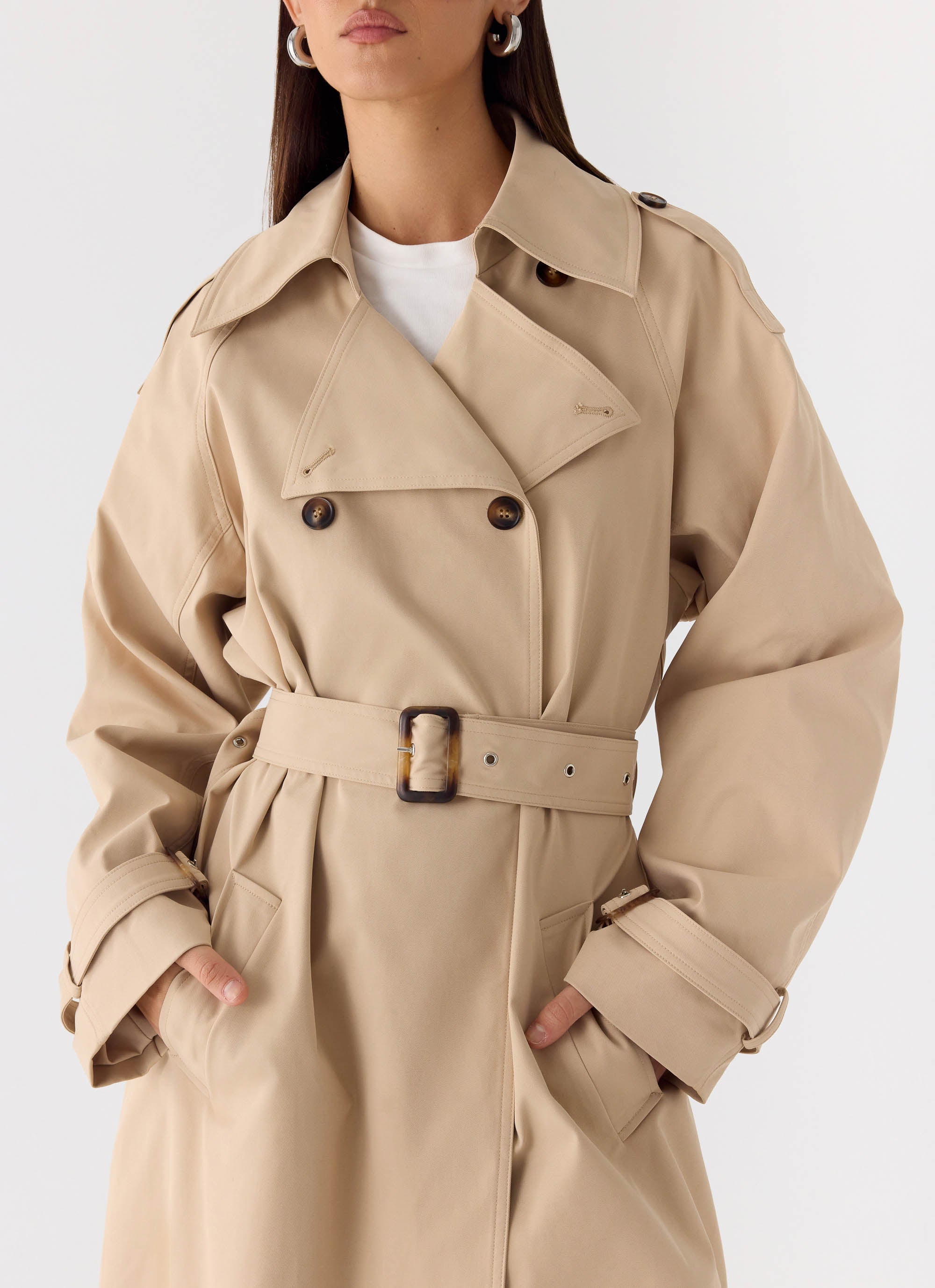 Jackie Trench Coat Tan