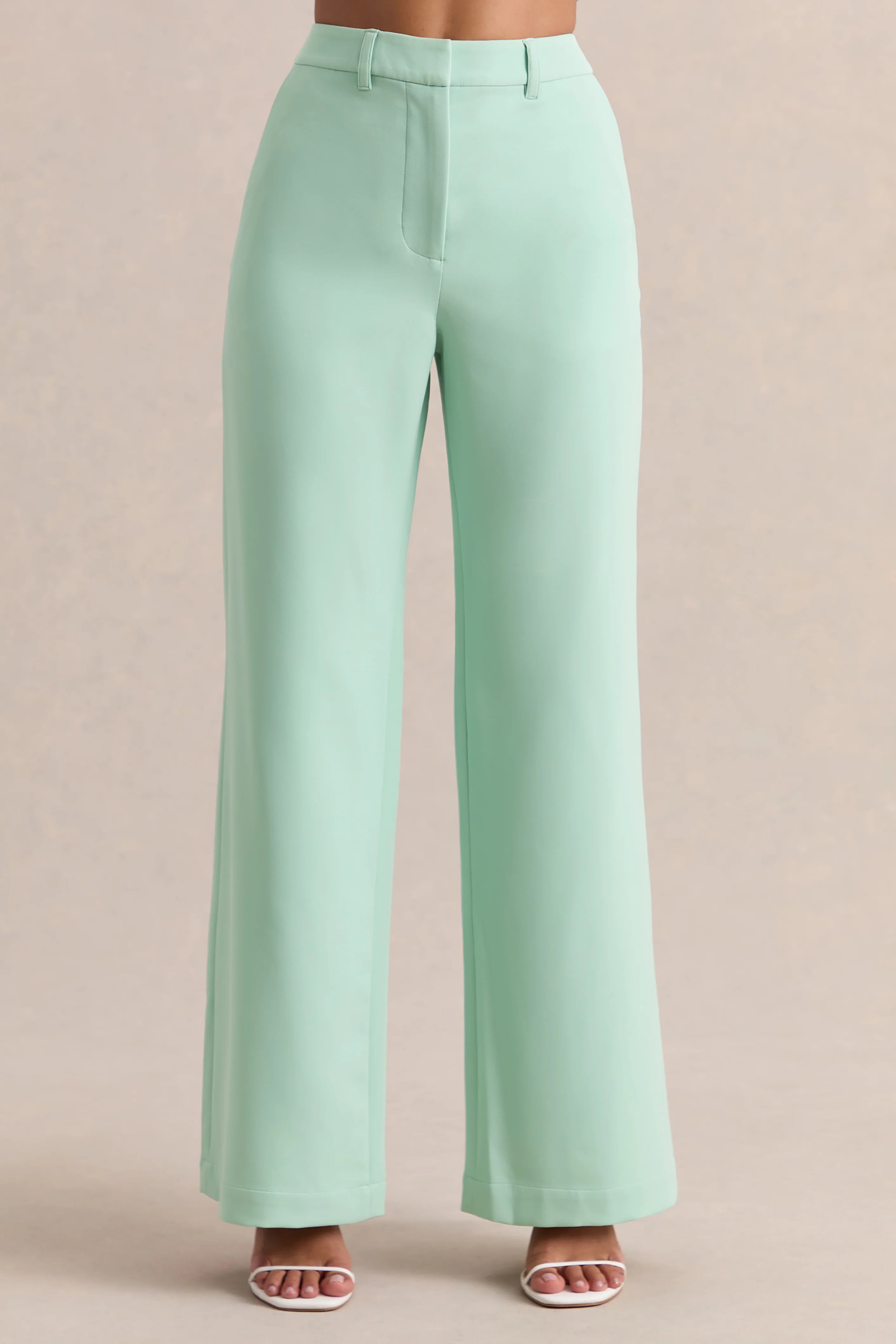 Malou Sage Tailored Trousers