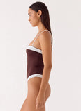 Shevie One Piece Swimsuit Chocolate