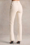 Wonder Woman Cream High Waist Tailored Trousers With Hem Split