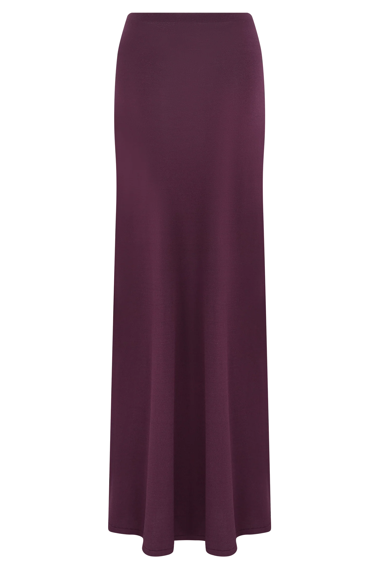 Martiena Knit Maxi Skirt Plum