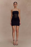 Maryk Mesh Mini Dress Black