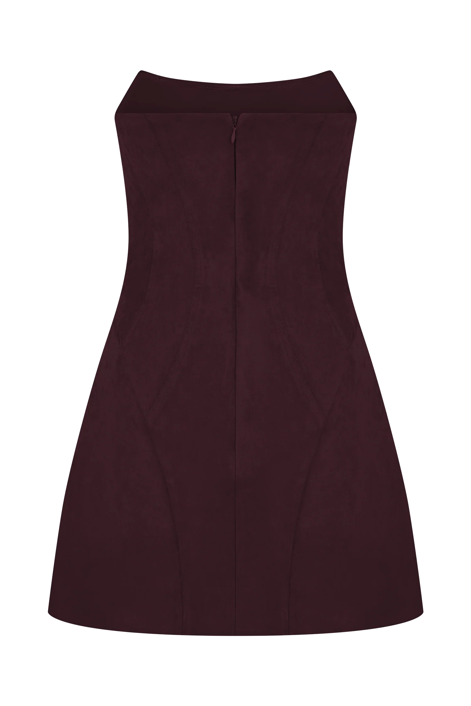 Andy Faux Suede Mini Dress Wine