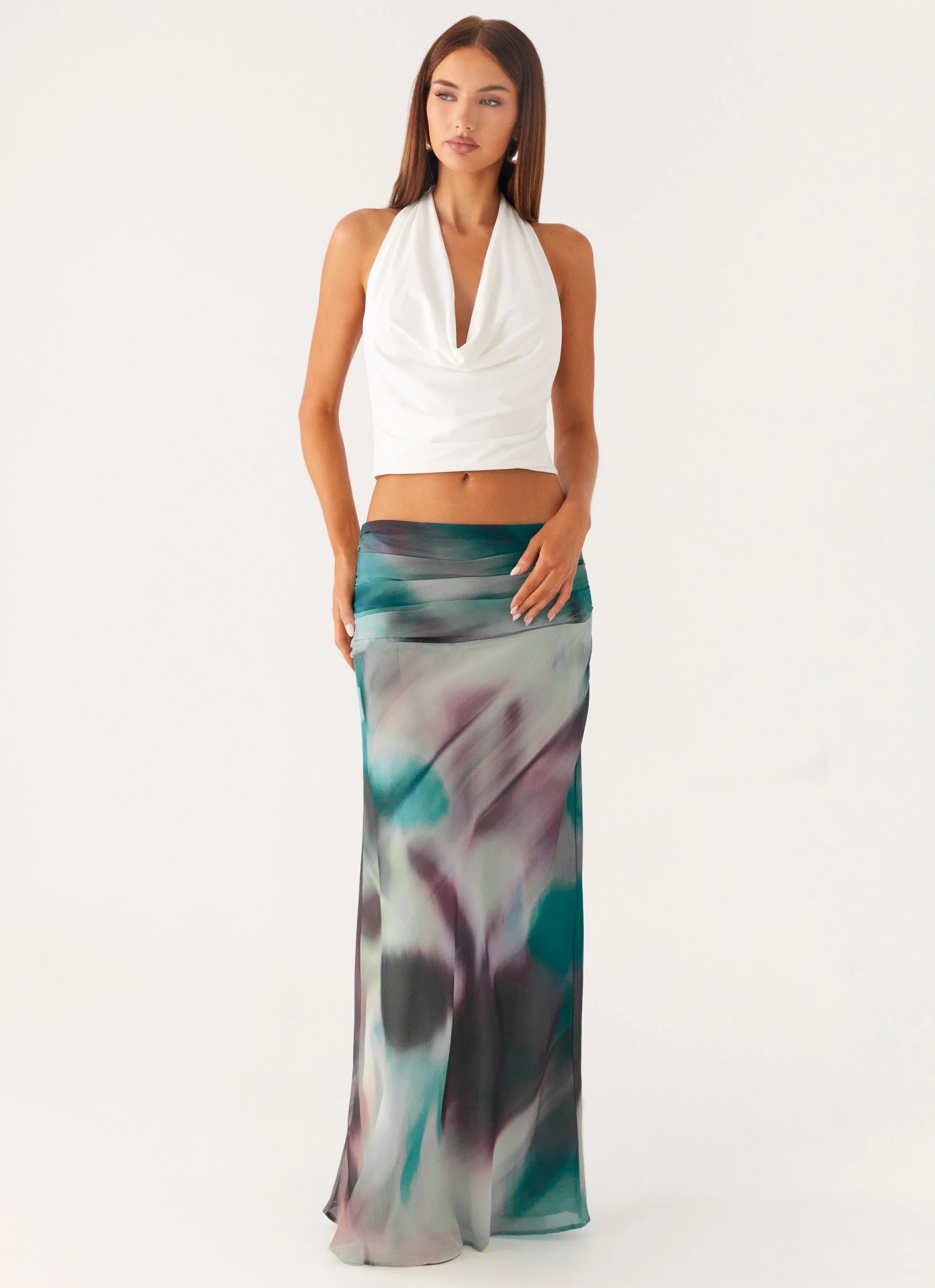 Rimi Maxi Skirt Sea Splash