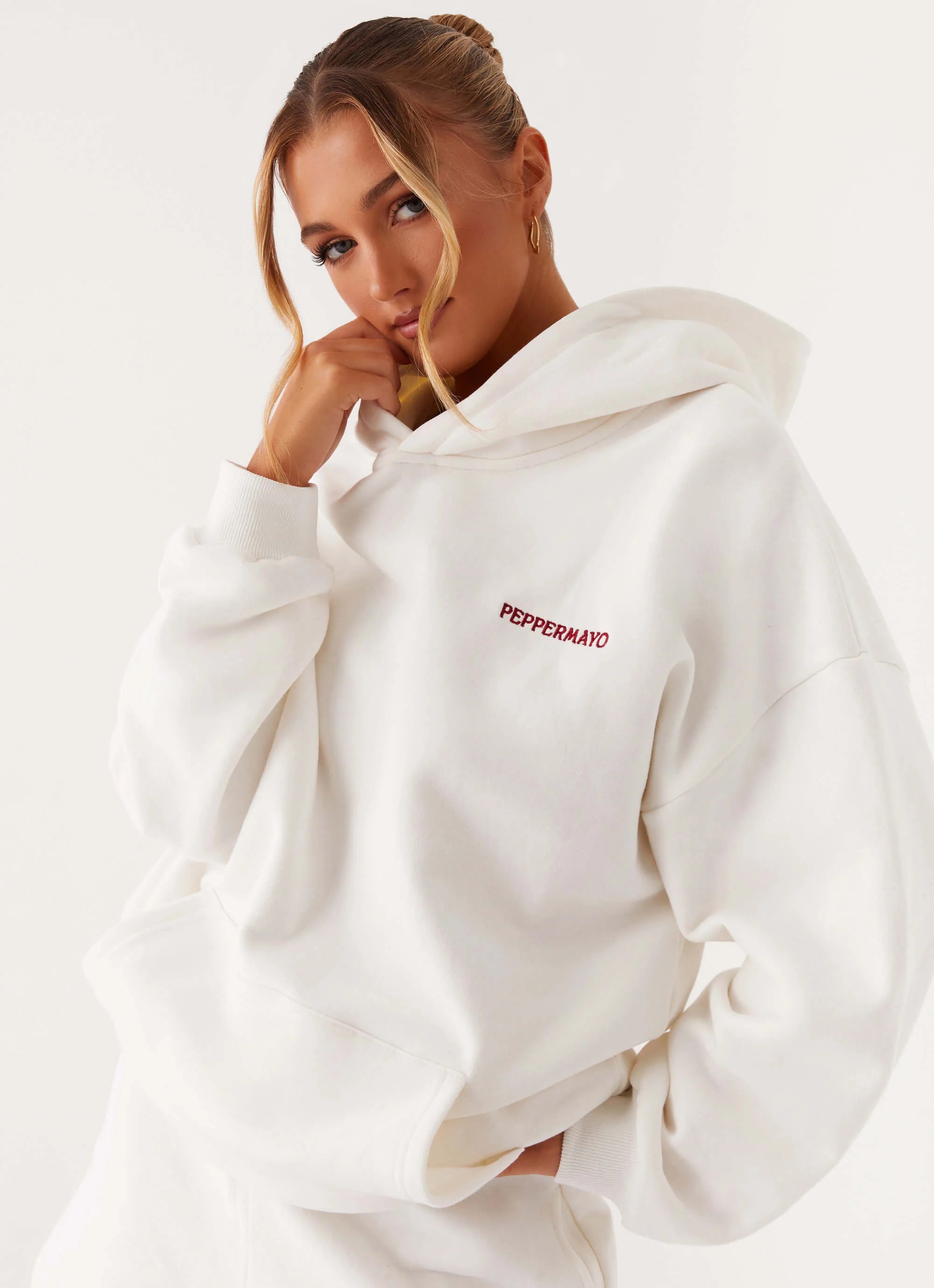 Signature Oversized Hoodie Ivory