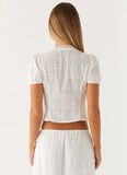 Sweet Lullaby Button Up Shirt White