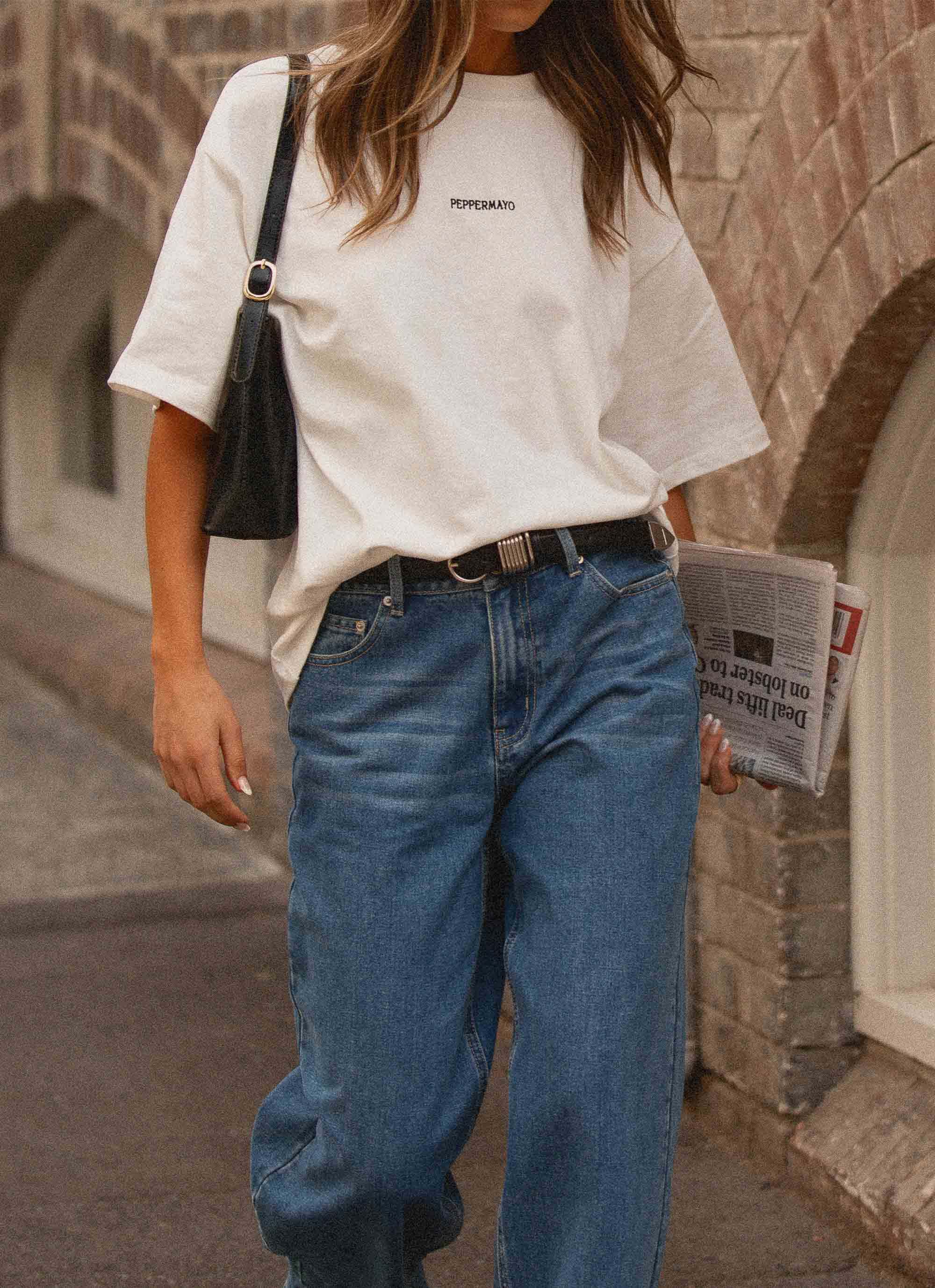Signature Oversized Tee White