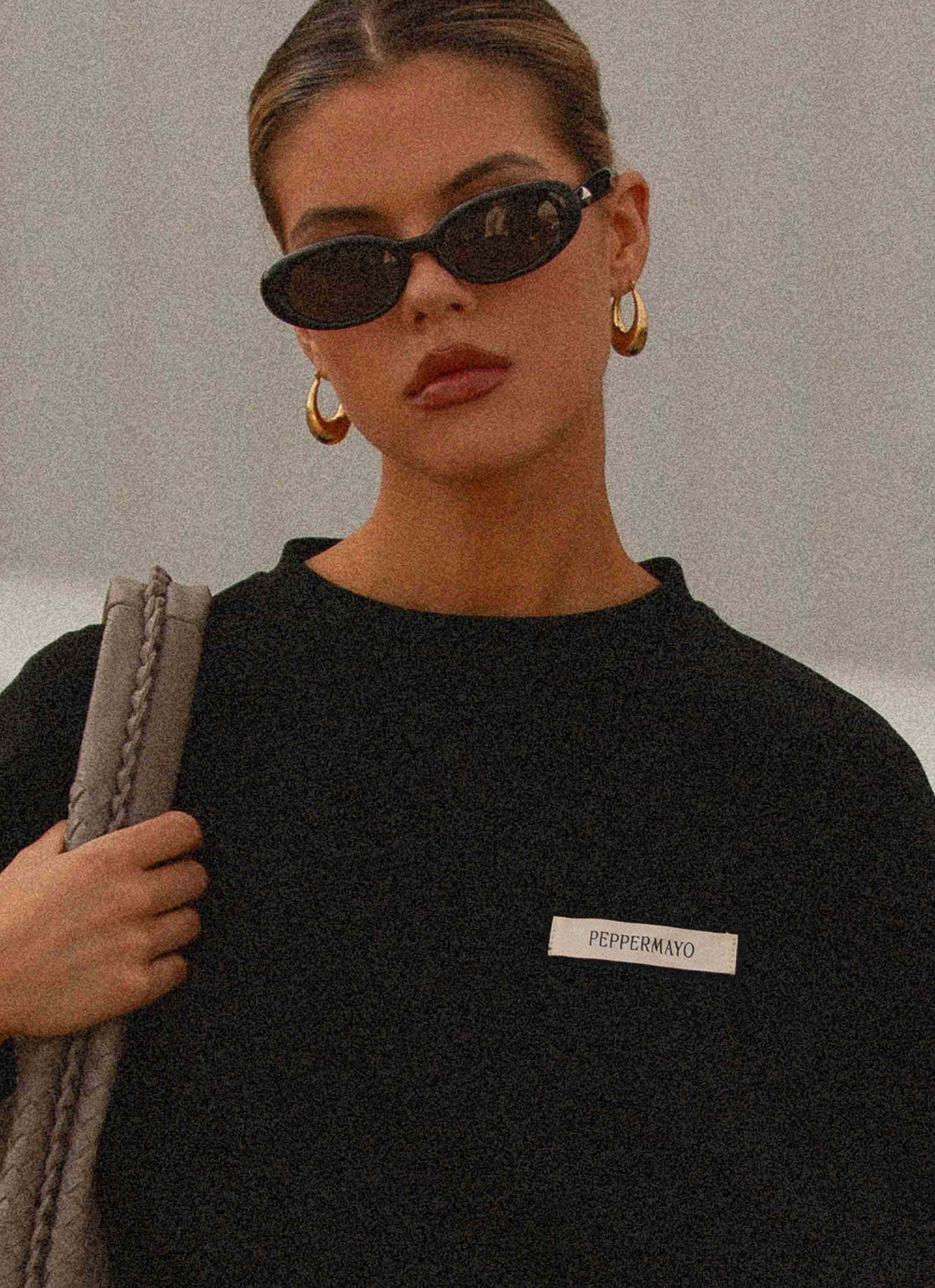 Signature Oversized Tee Black