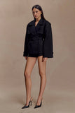 Alden Short Trench Jacket Black