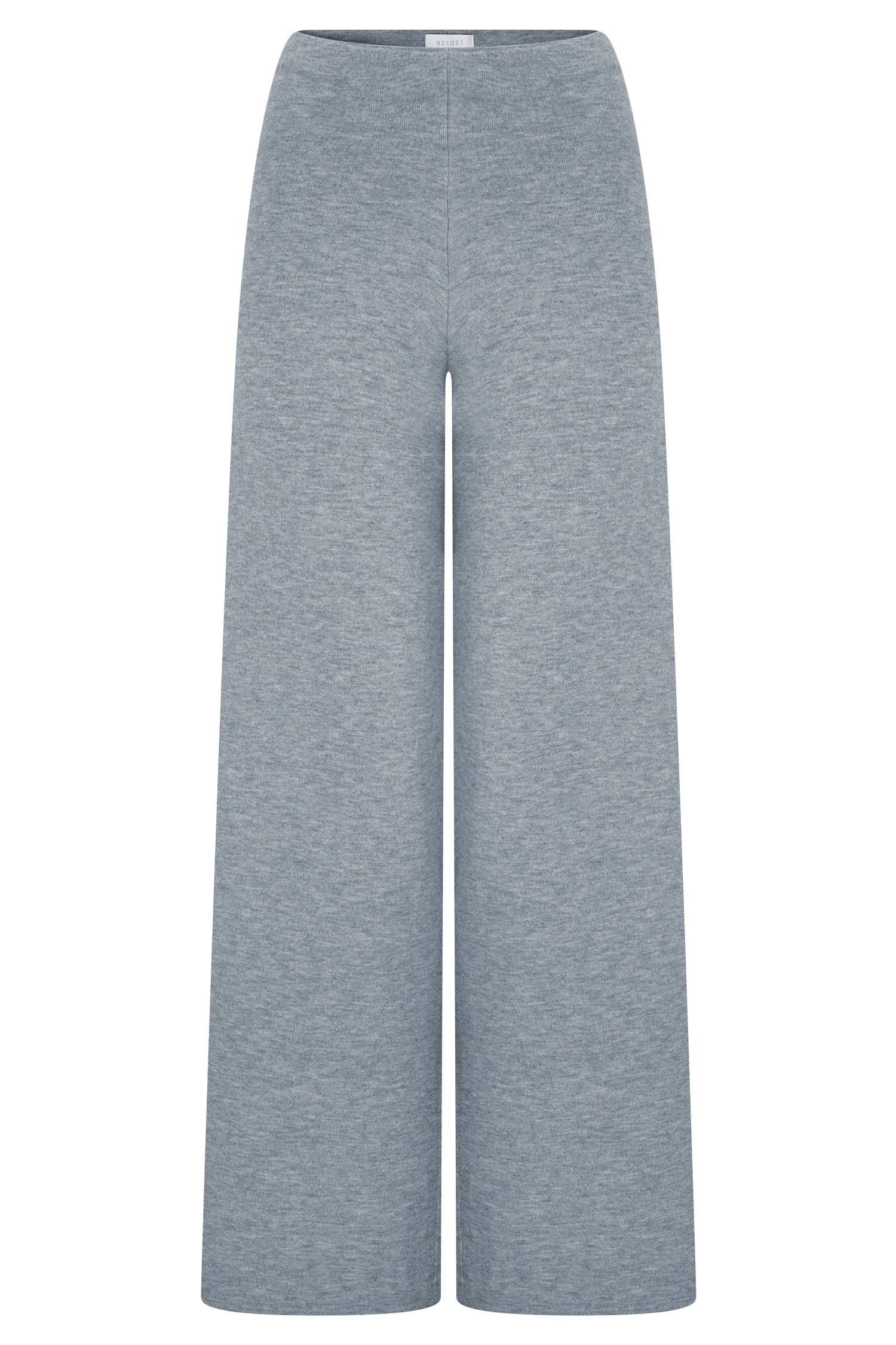 Kerrymae Straight Leg Knit Pants Grey Marle