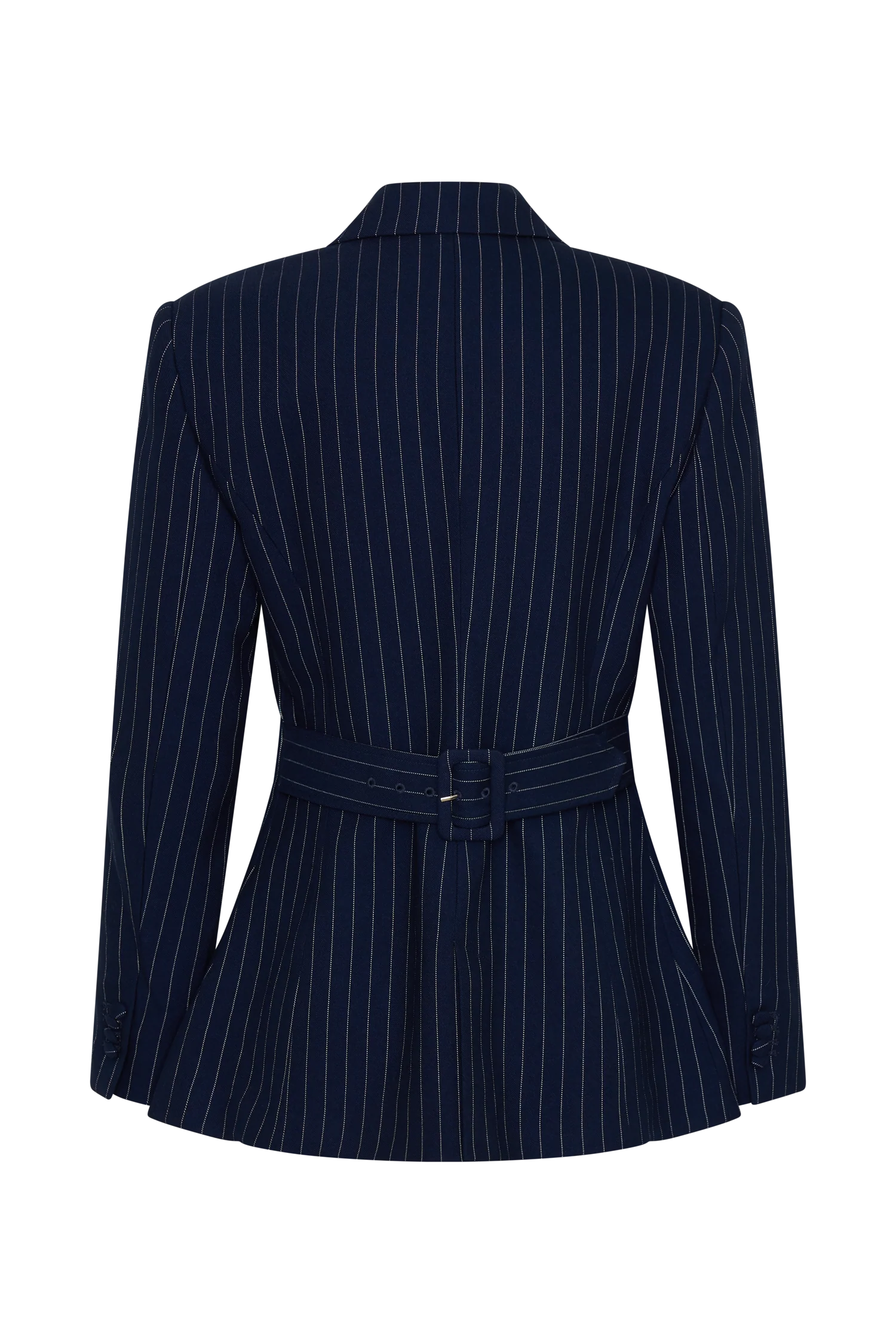 Bellamy Cinched Blazer Navy Pinstripe