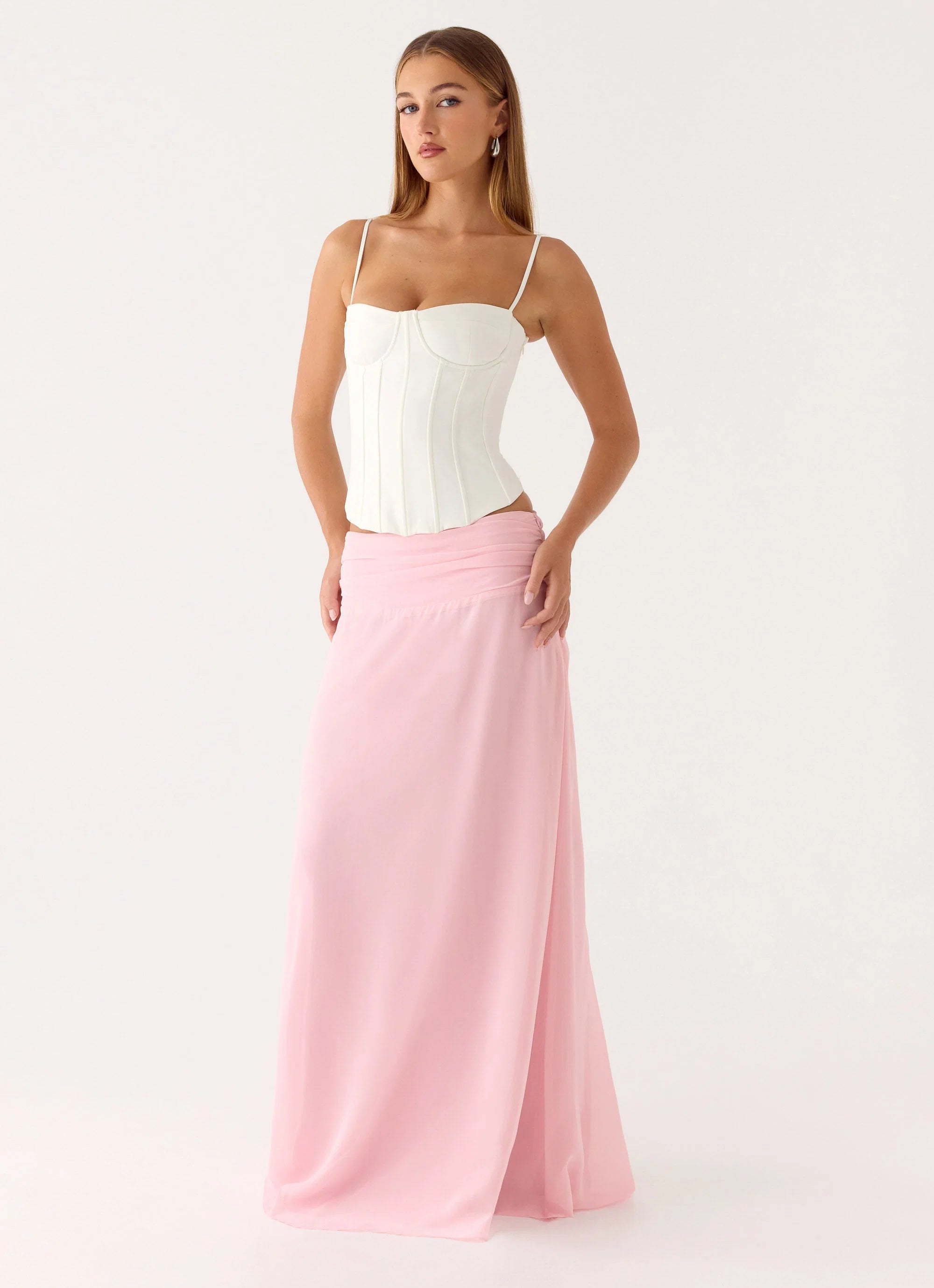 Natalya Maxi Skirt - Pink