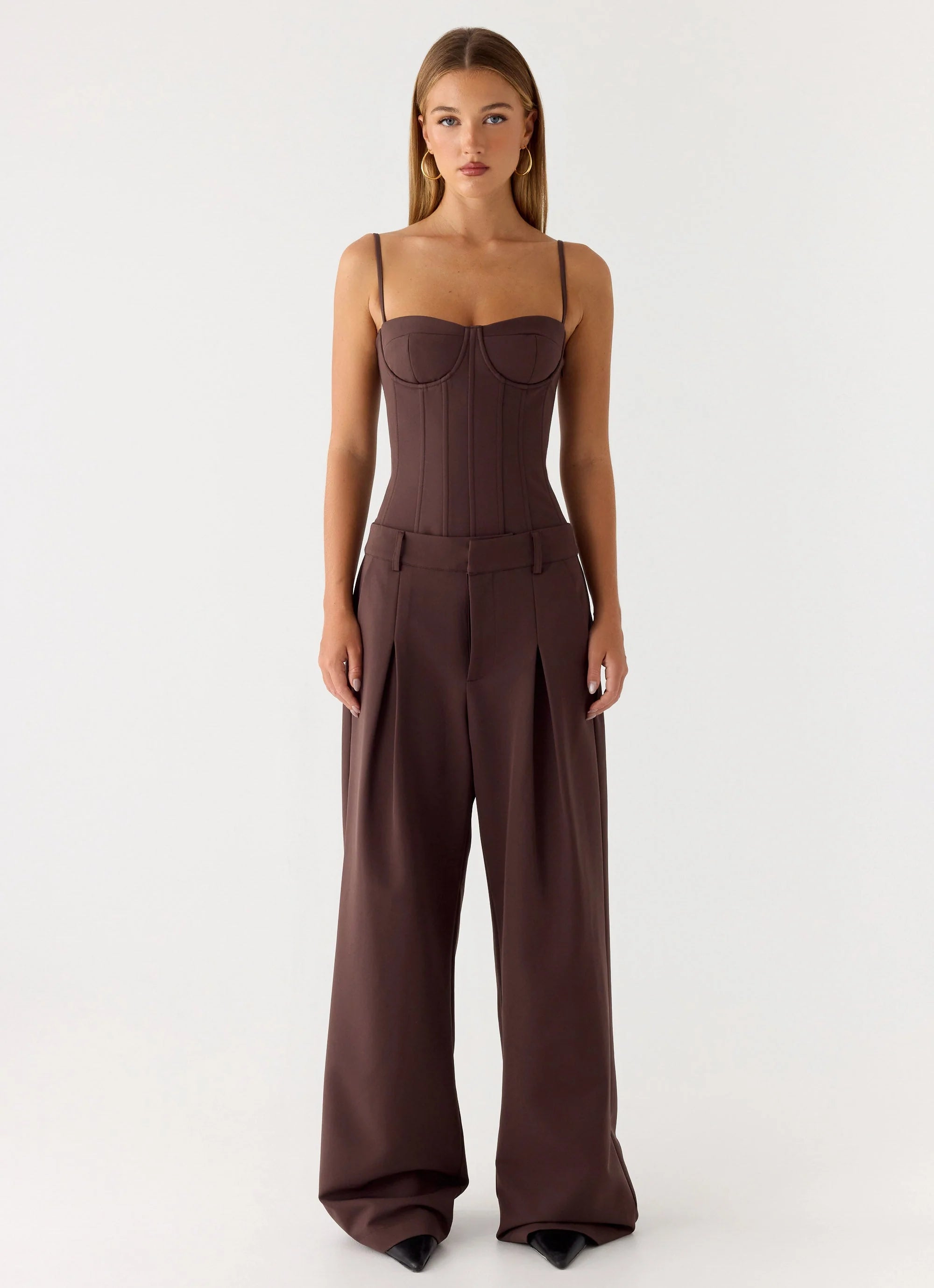 Ania Corset Top - Chocolate
